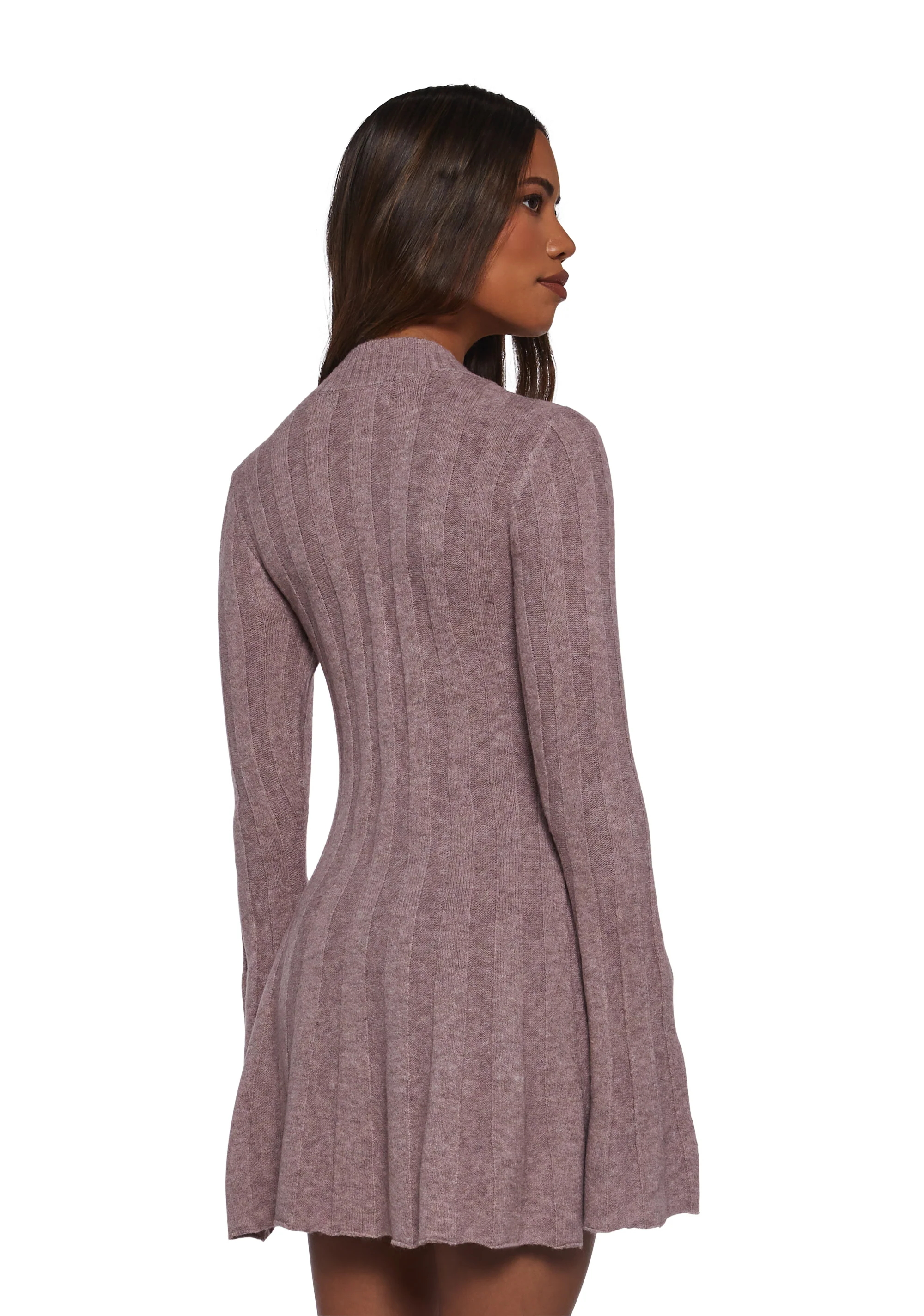 Cafe Reverie Mini Dress - Purple - Image 4
