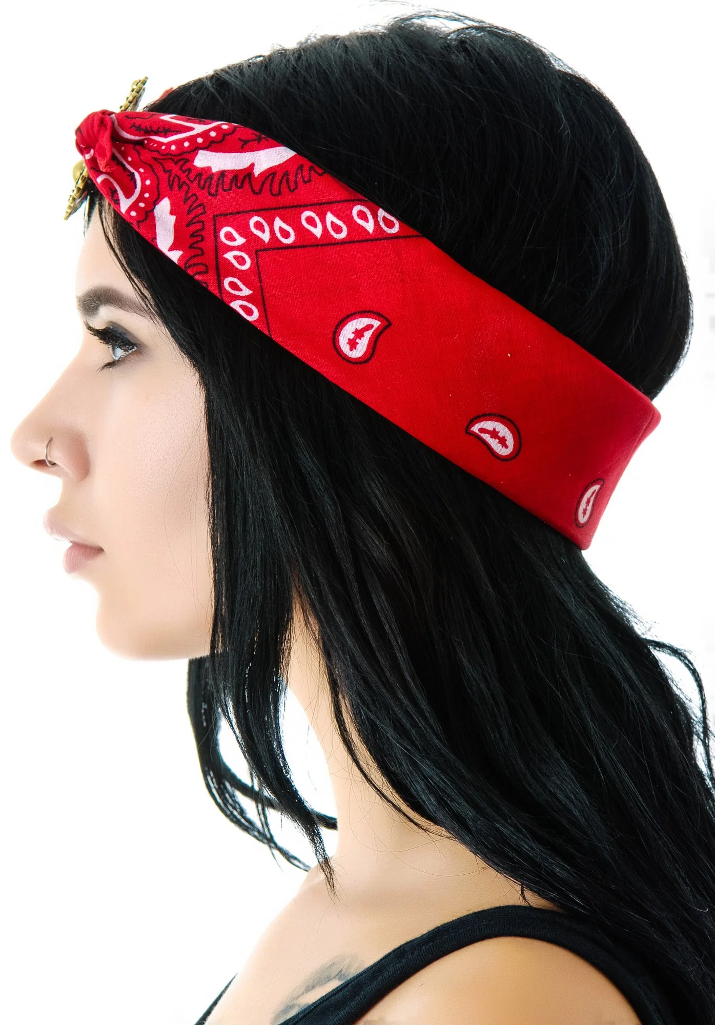 Mercutio Scarf Headpiece - Purple - Image 15