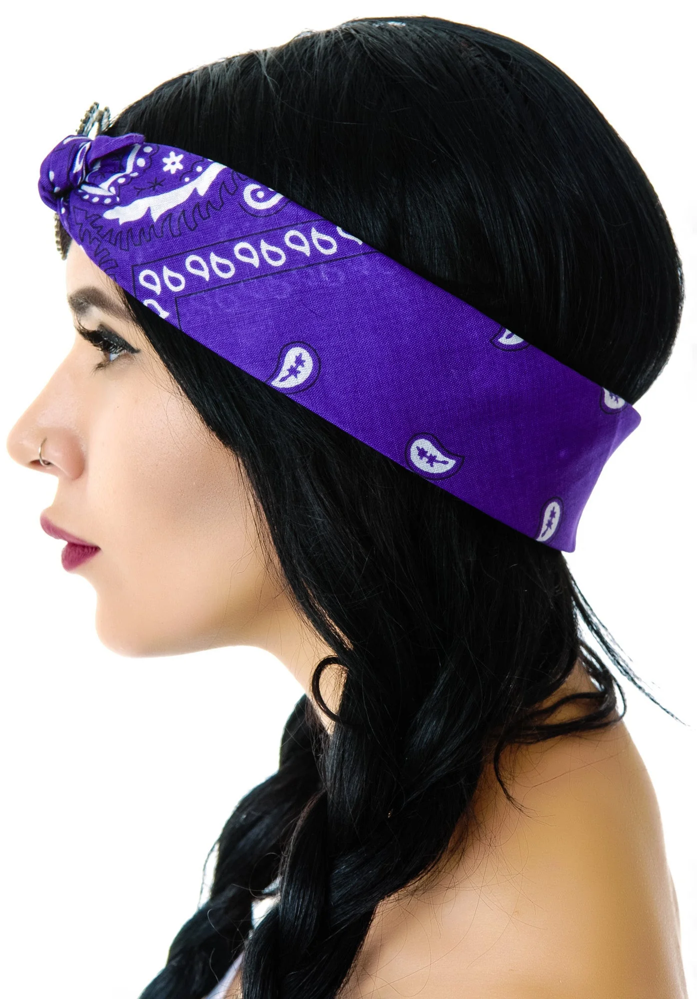 Mercutio Scarf Headpiece - Red - Image 3