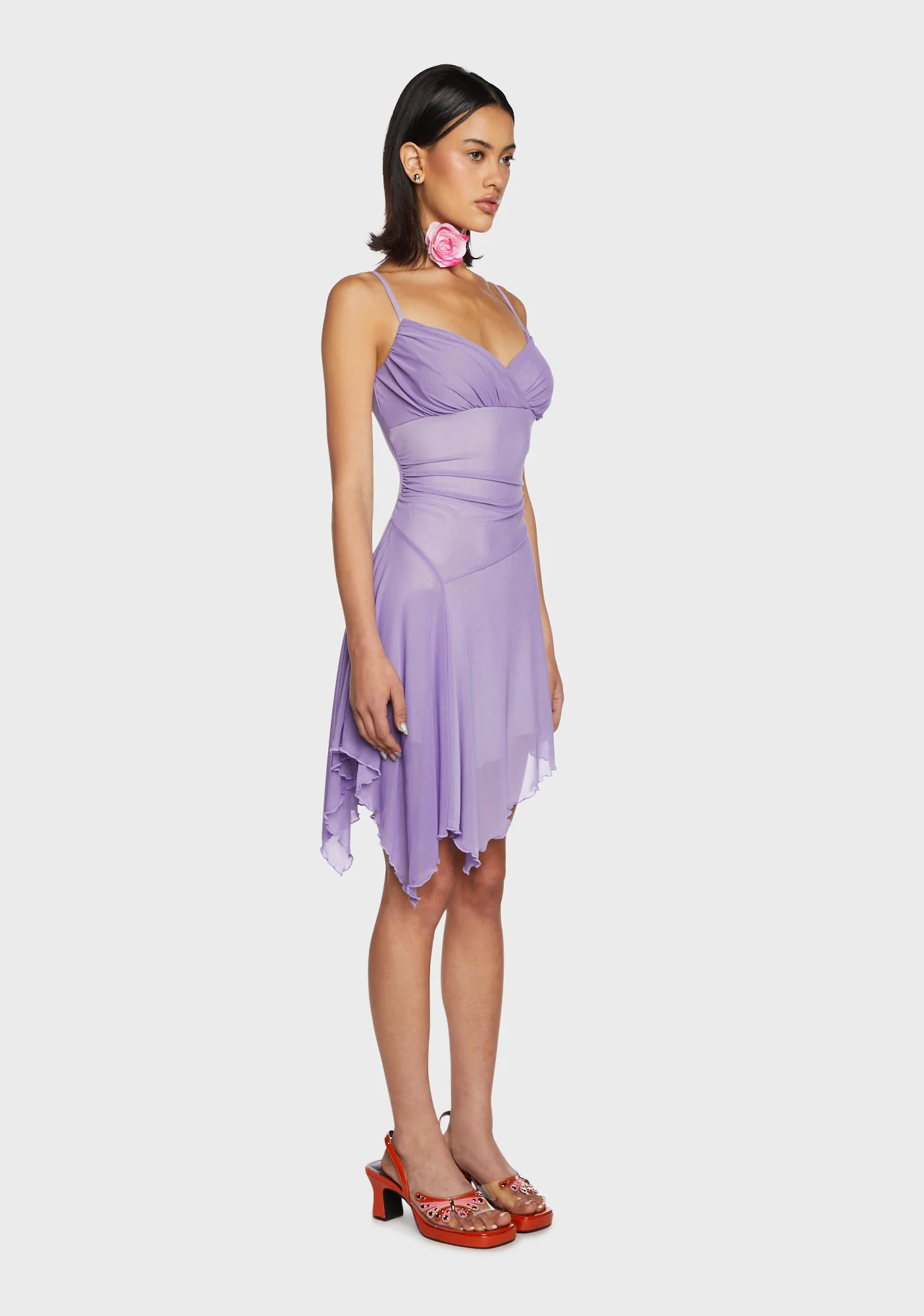 Mermaid Kisses Mini Dress - Light Purple - Image 3