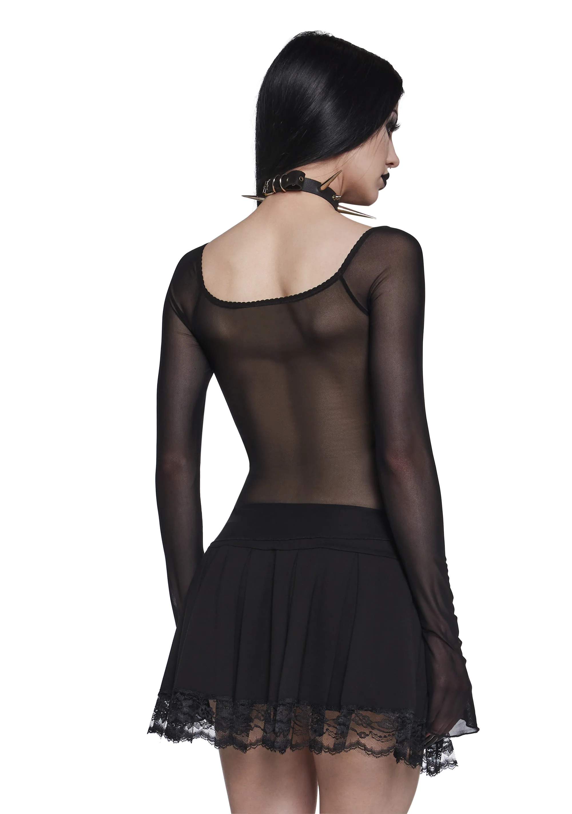 Malice Mesh Long Sleeve Top - Image 4