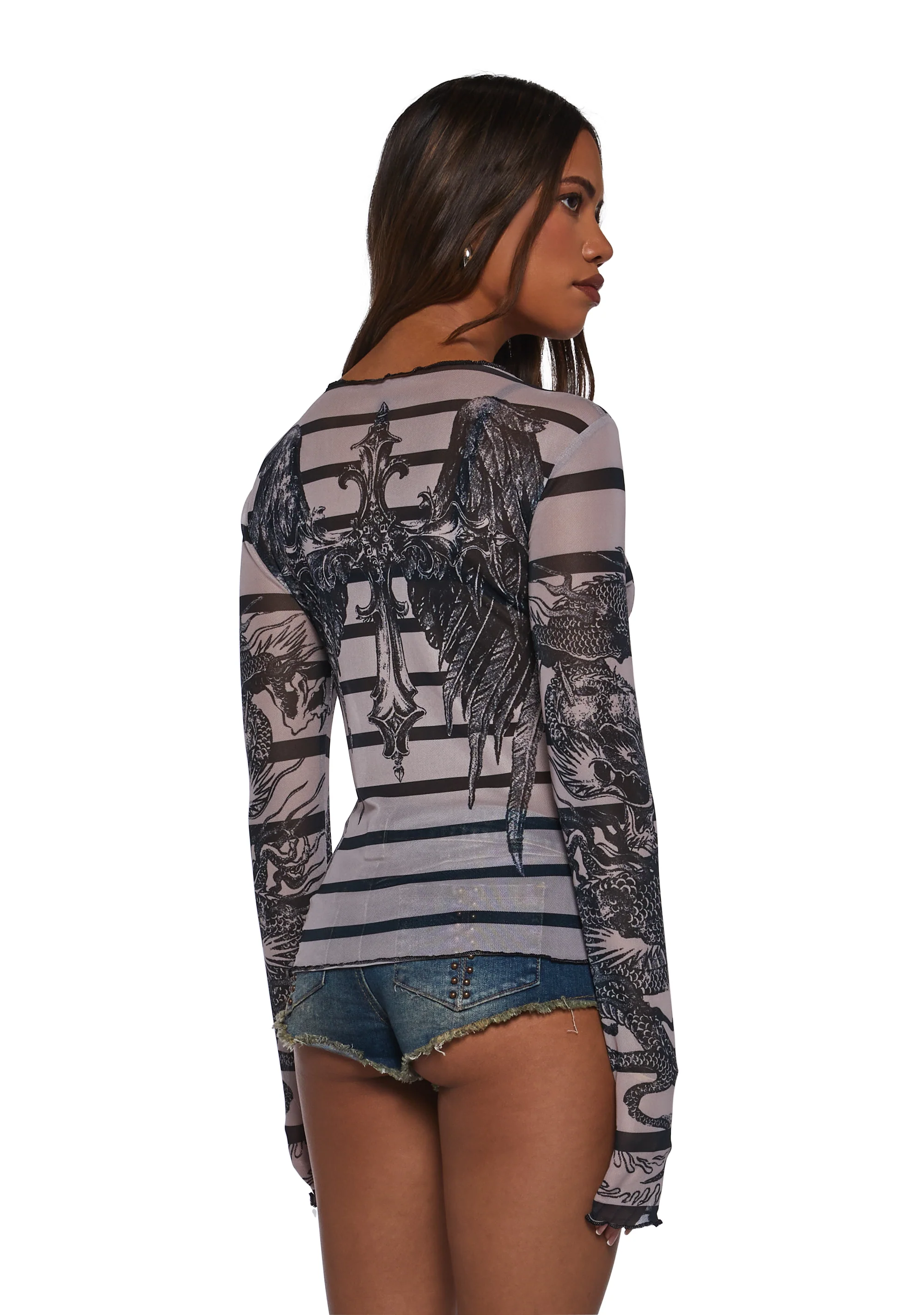 Jealous Type Mesh Top - Image 4