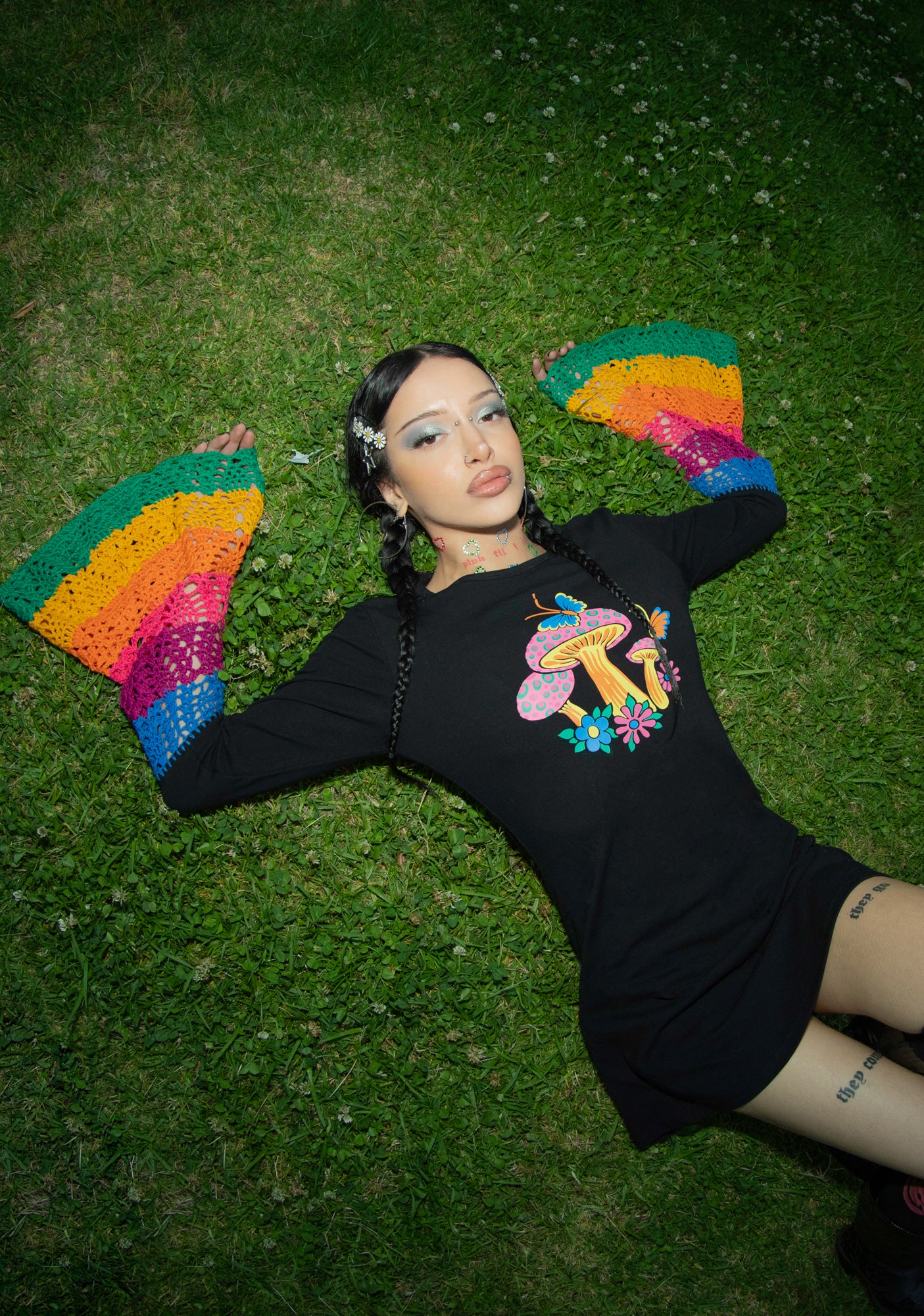 Messing With Magic Bell Sleeve Dress - Image 6