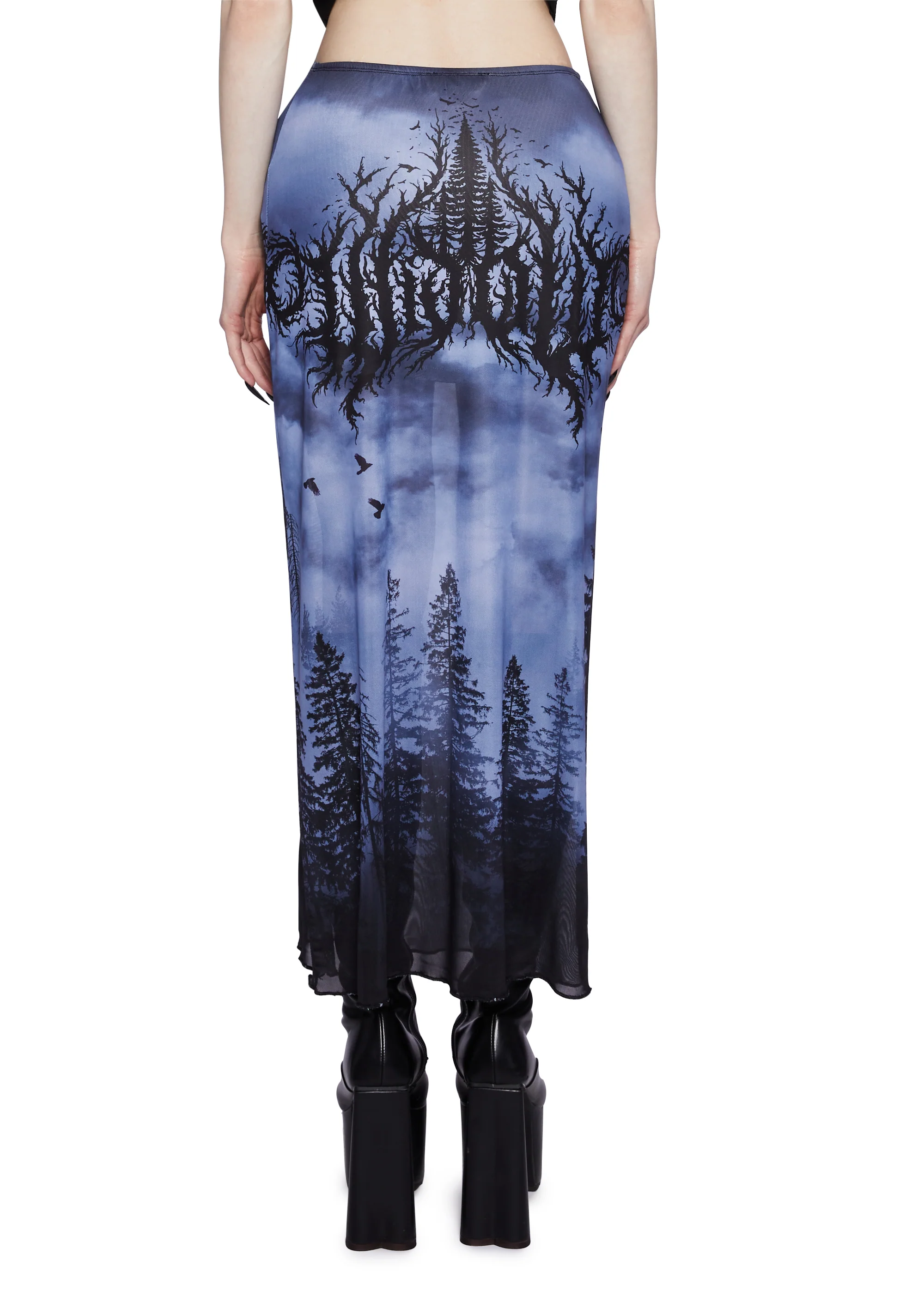 Metal Forest Maxi Skirt - Image 5