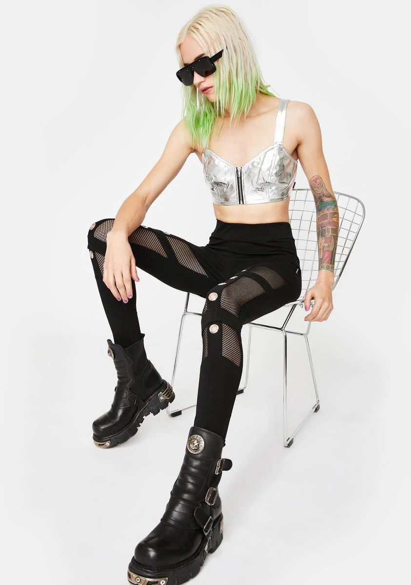 Metallic Extra Crop Top - Image 3
