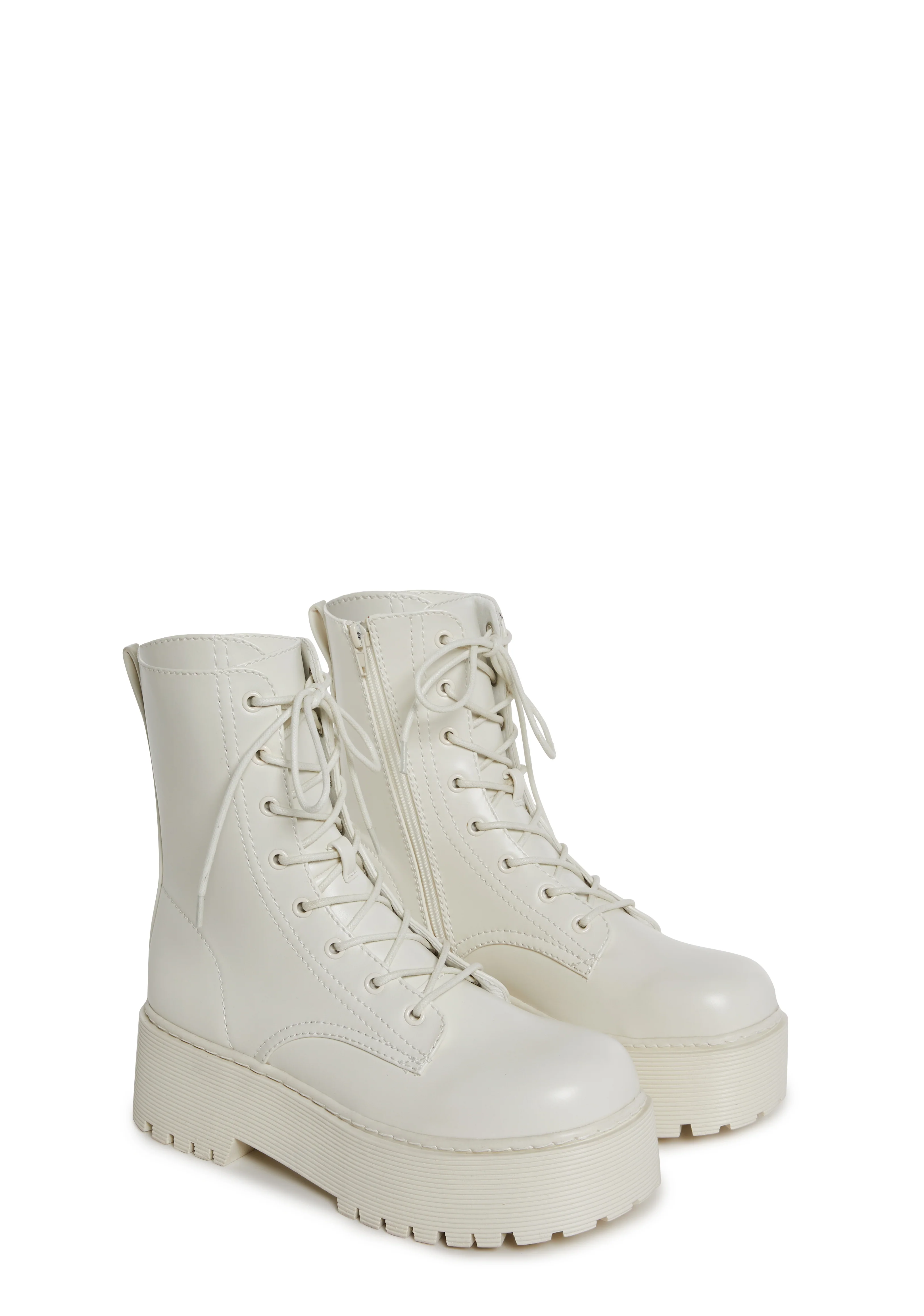 Renegade Combat Boots - White - Image 3