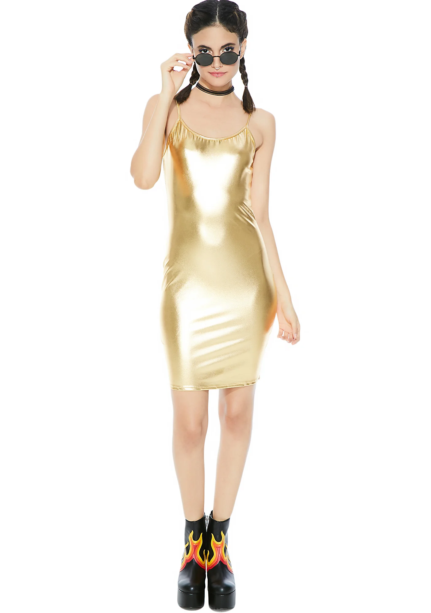 Midas Touch Mini Dress - Image 5