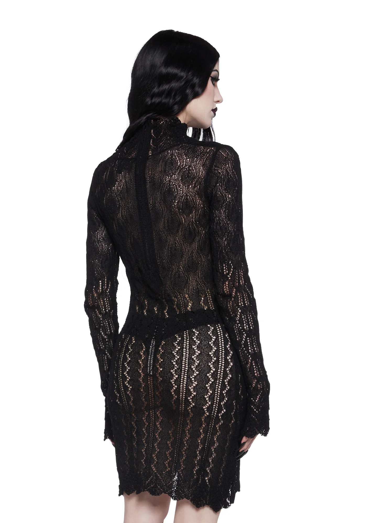 Midnight Abyss Sweater Dress - Image 4