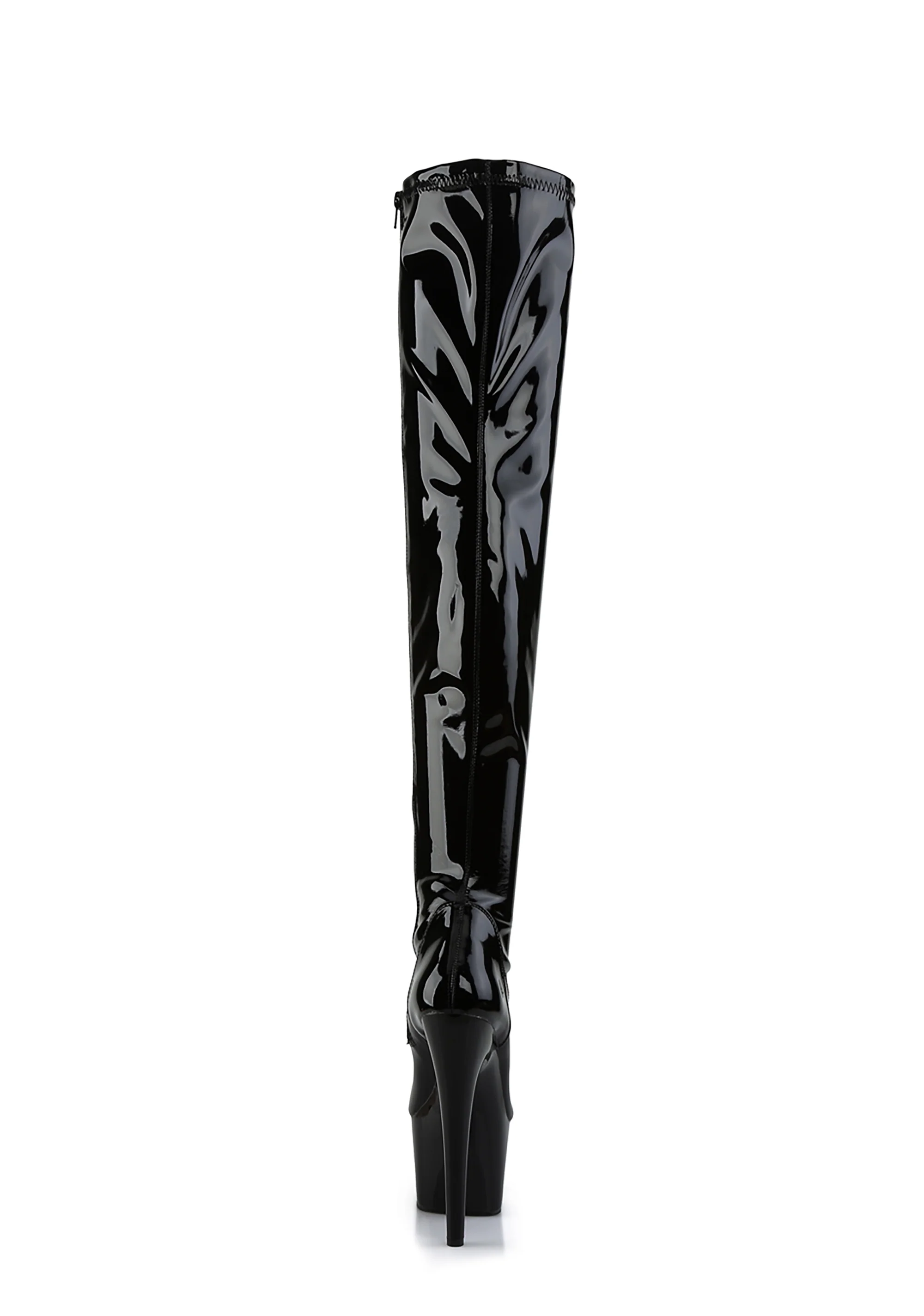 Adore-3000 Platform Thigh High Boots-Black - Image 4