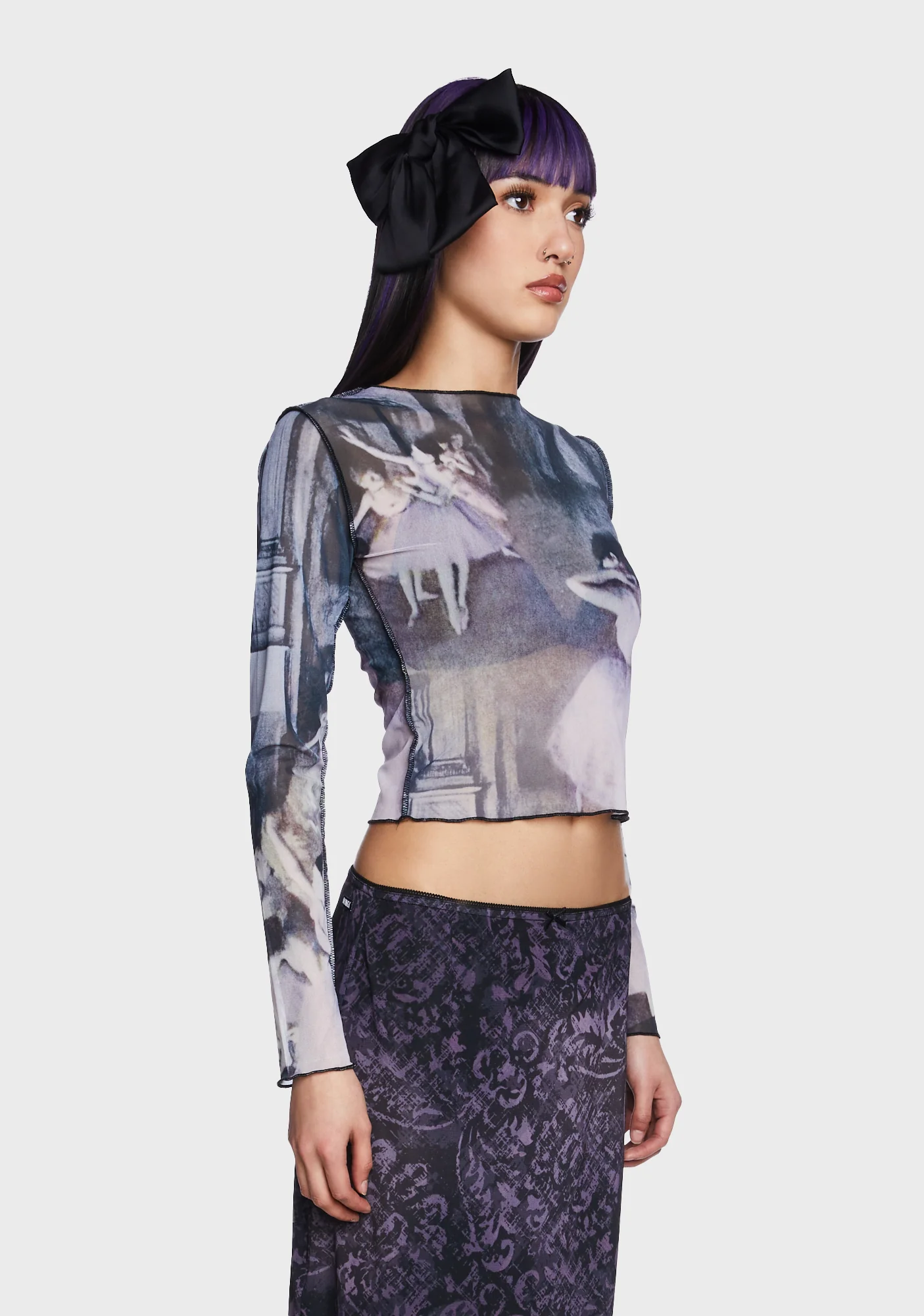 Midnight Dancing Mesh Top - Image 3
