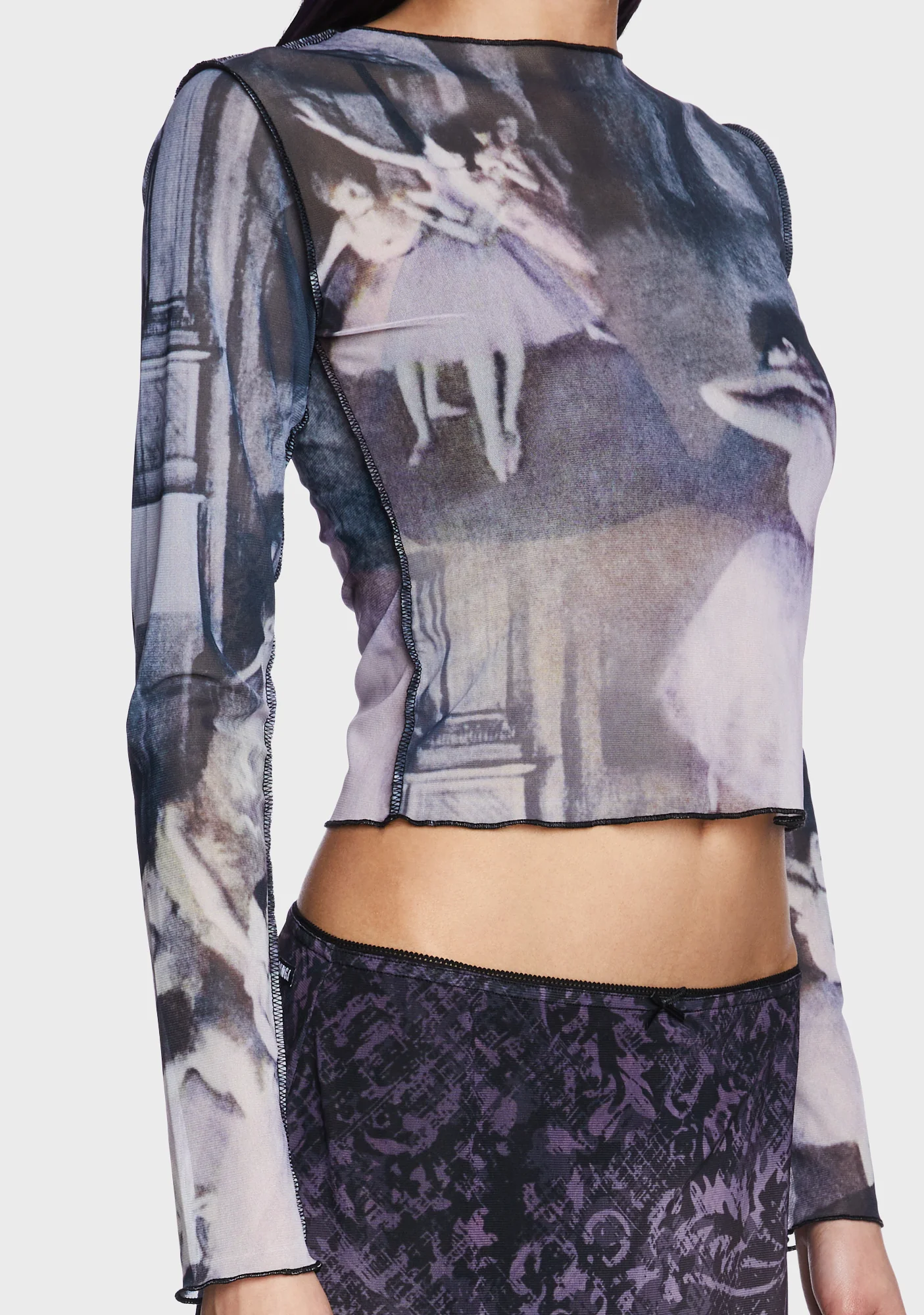 Midnight Dancing Mesh Top - Image 5