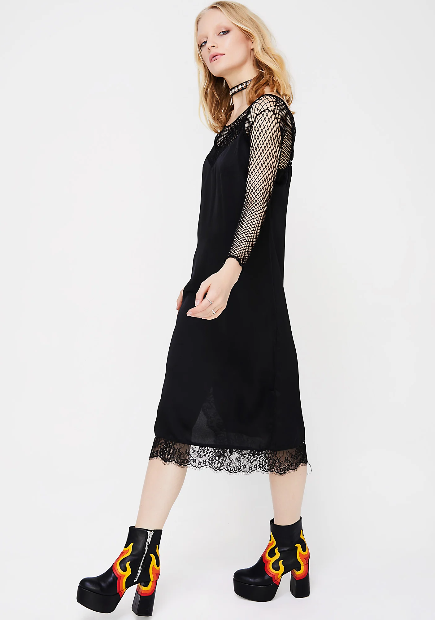 Midnight Don't Slip Midi Dress - Image 2