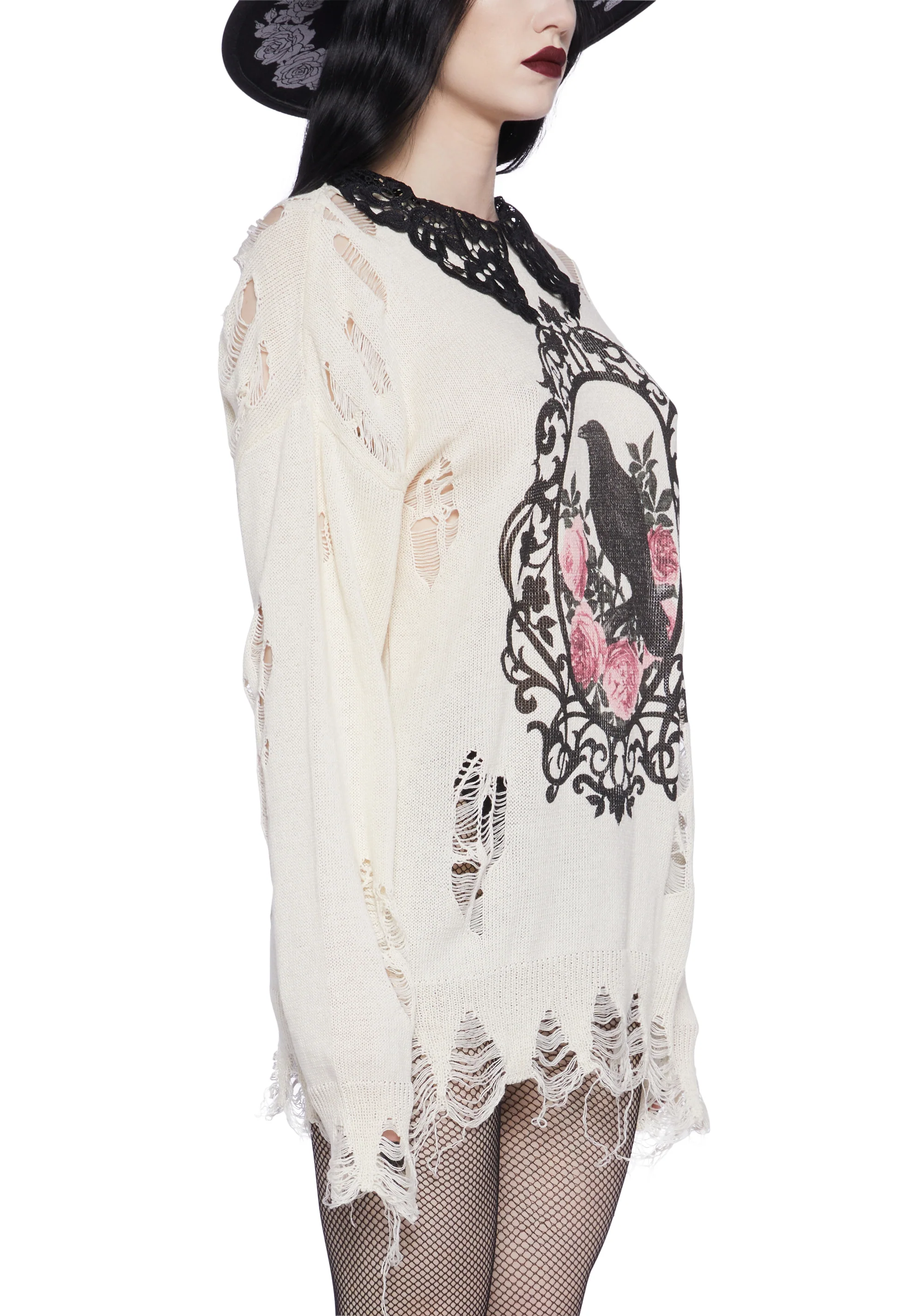 Midnight Dreary Distressed Sweater - Image 5