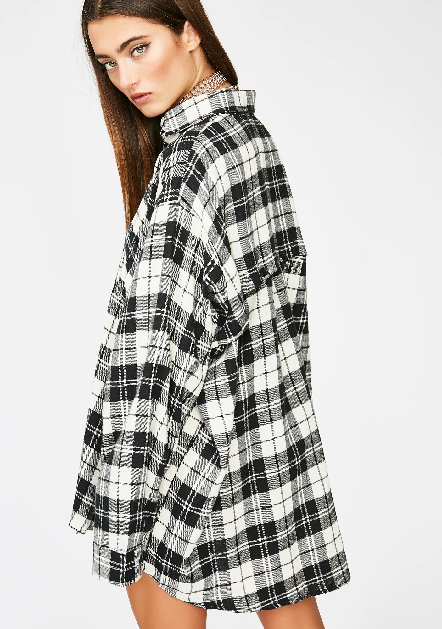 Midnight Flexin Hard Flannel Top - Image 4