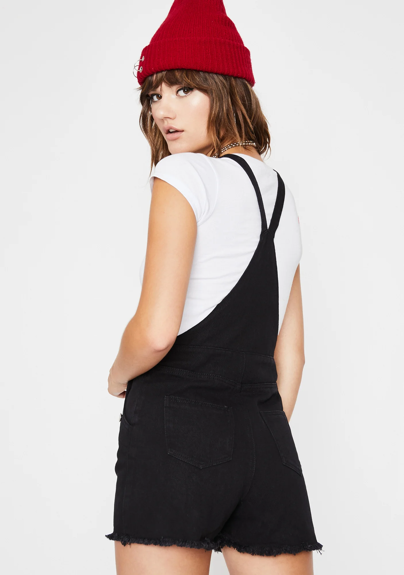 Midnight Misfit Mayhem Denim Shortalls - Image 4