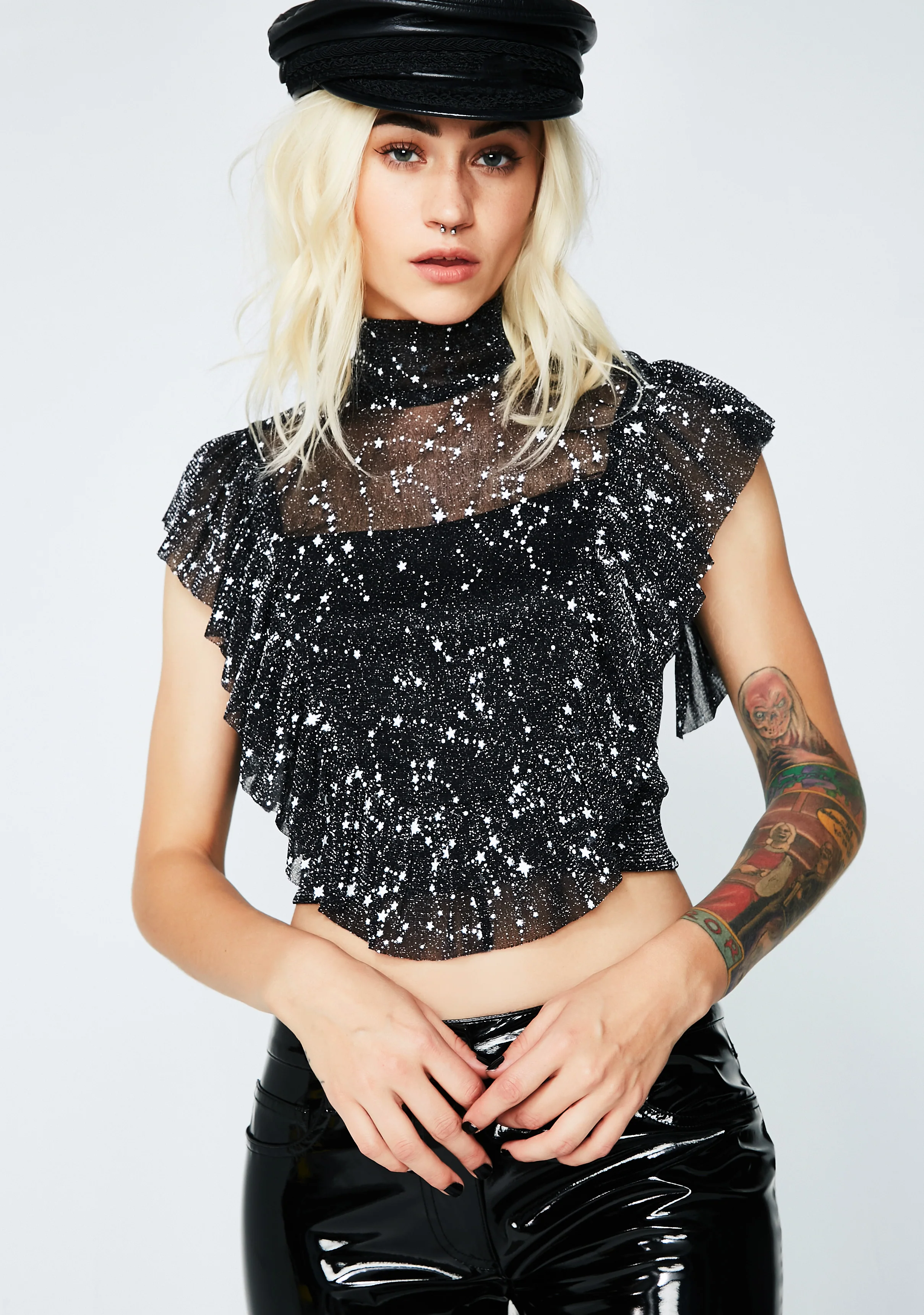 Midnight Parallel Universe Mesh Top - Image 2
