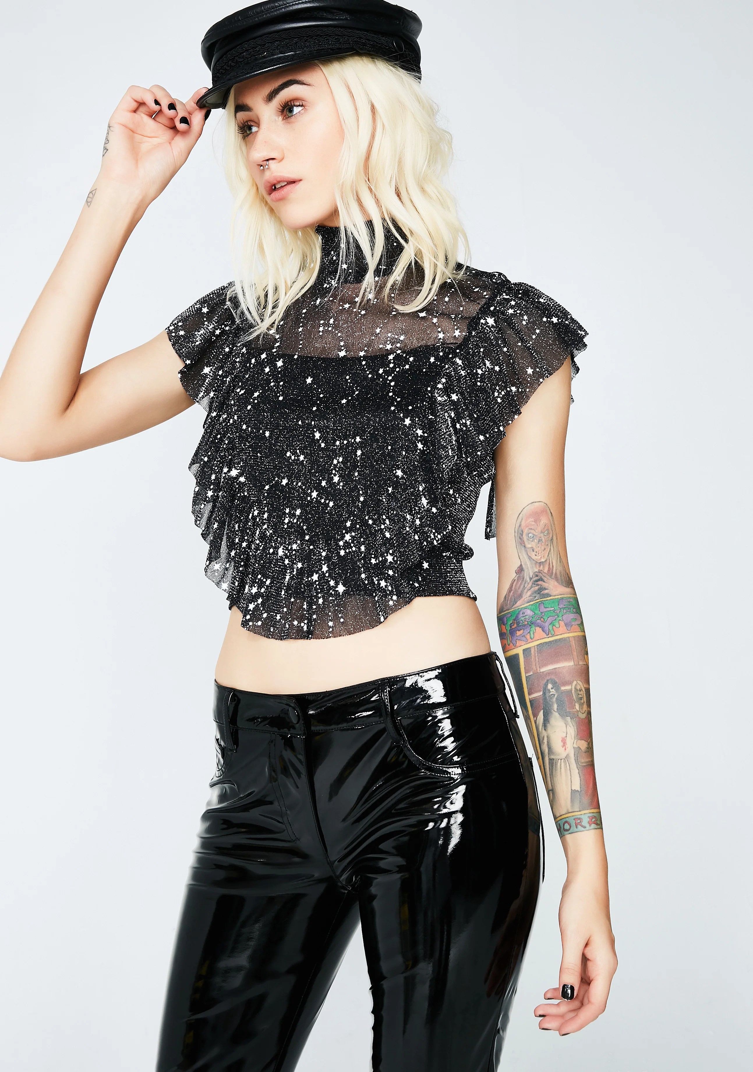 Midnight Parallel Universe Mesh Top - Image 3