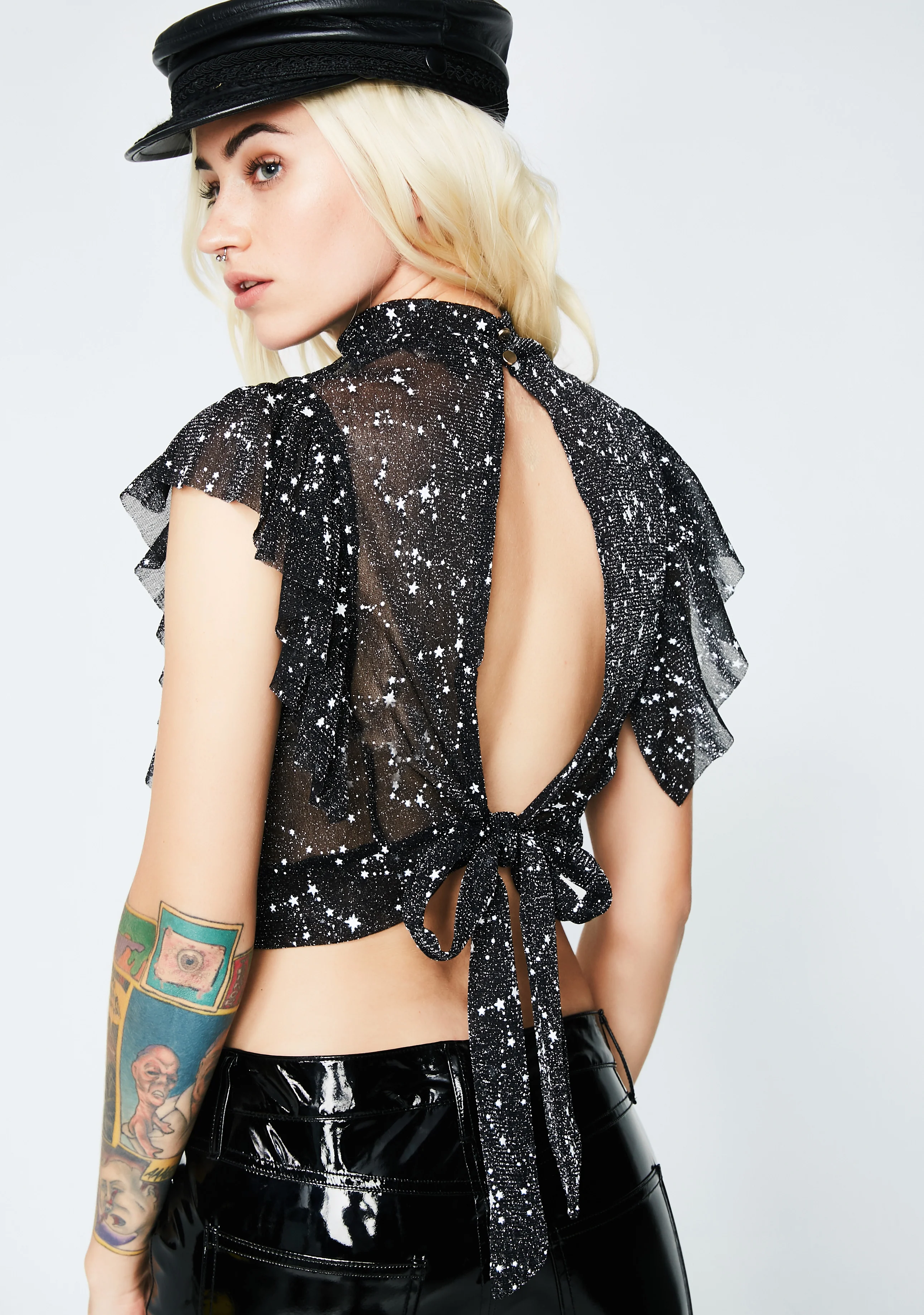 Midnight Parallel Universe Mesh Top - Image 4