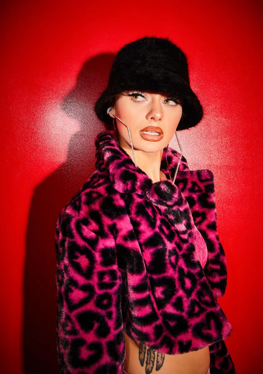 Midnight Pop Smash Faux Fur Bucket Hat - Image 2