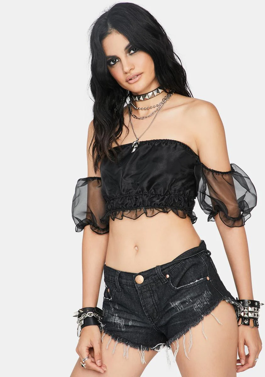 Midnight Pure Romance Crop Top - Image 2
