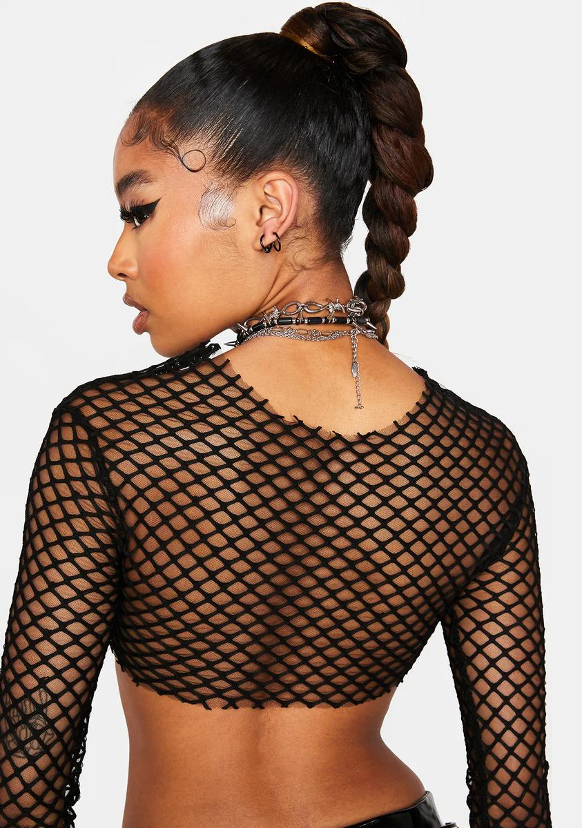 Midnight Ready To Rave Crop Top - Image 4