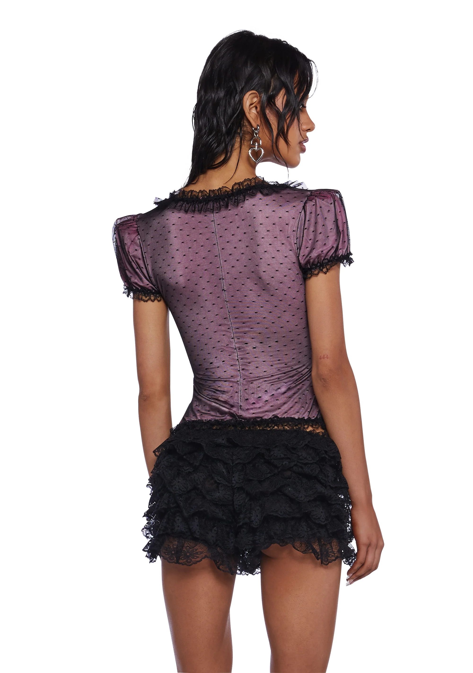 Midnight Romance Short Sleeve Top - Image 4