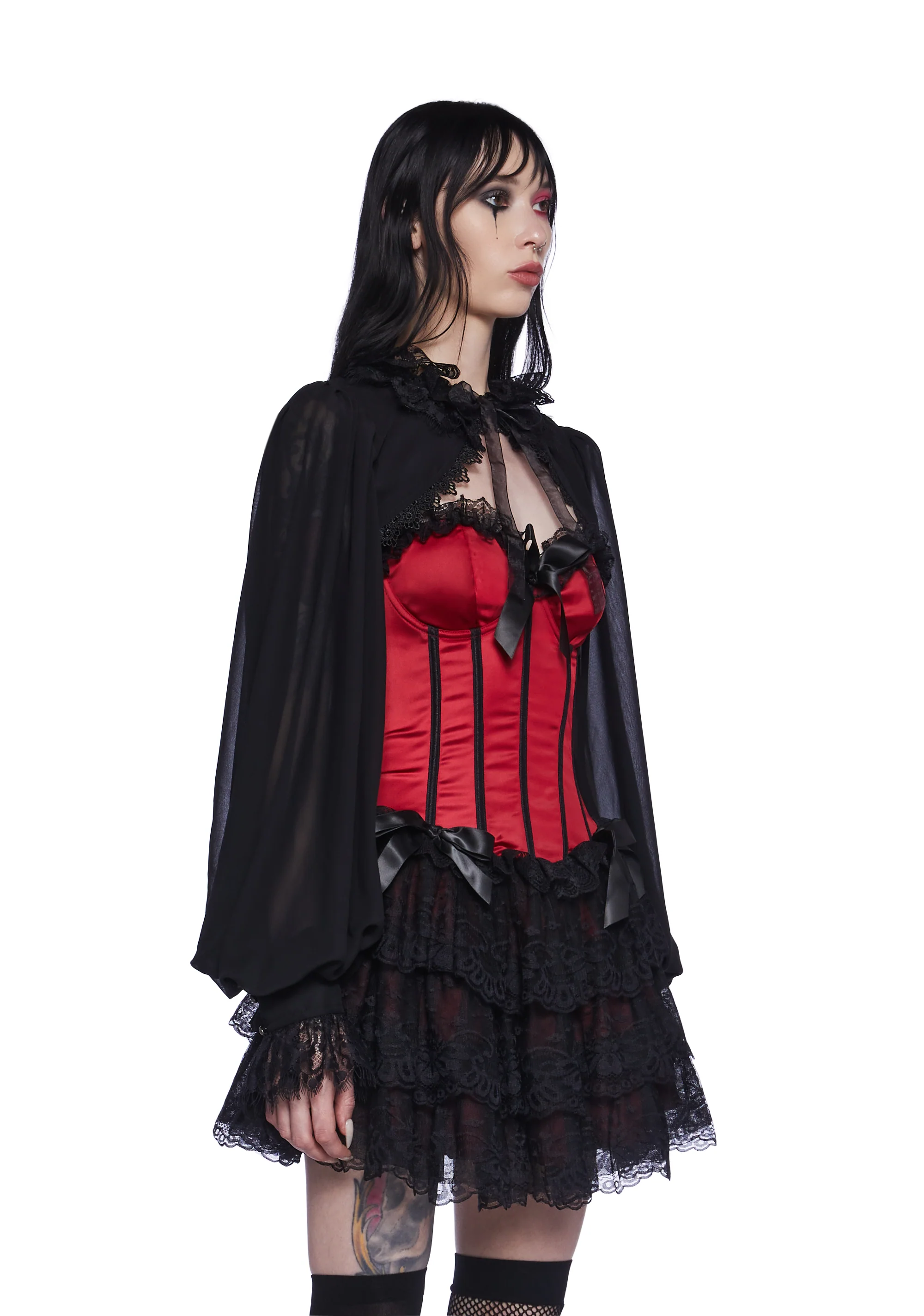 Midnight Show Chiffon Shrug - Image 3