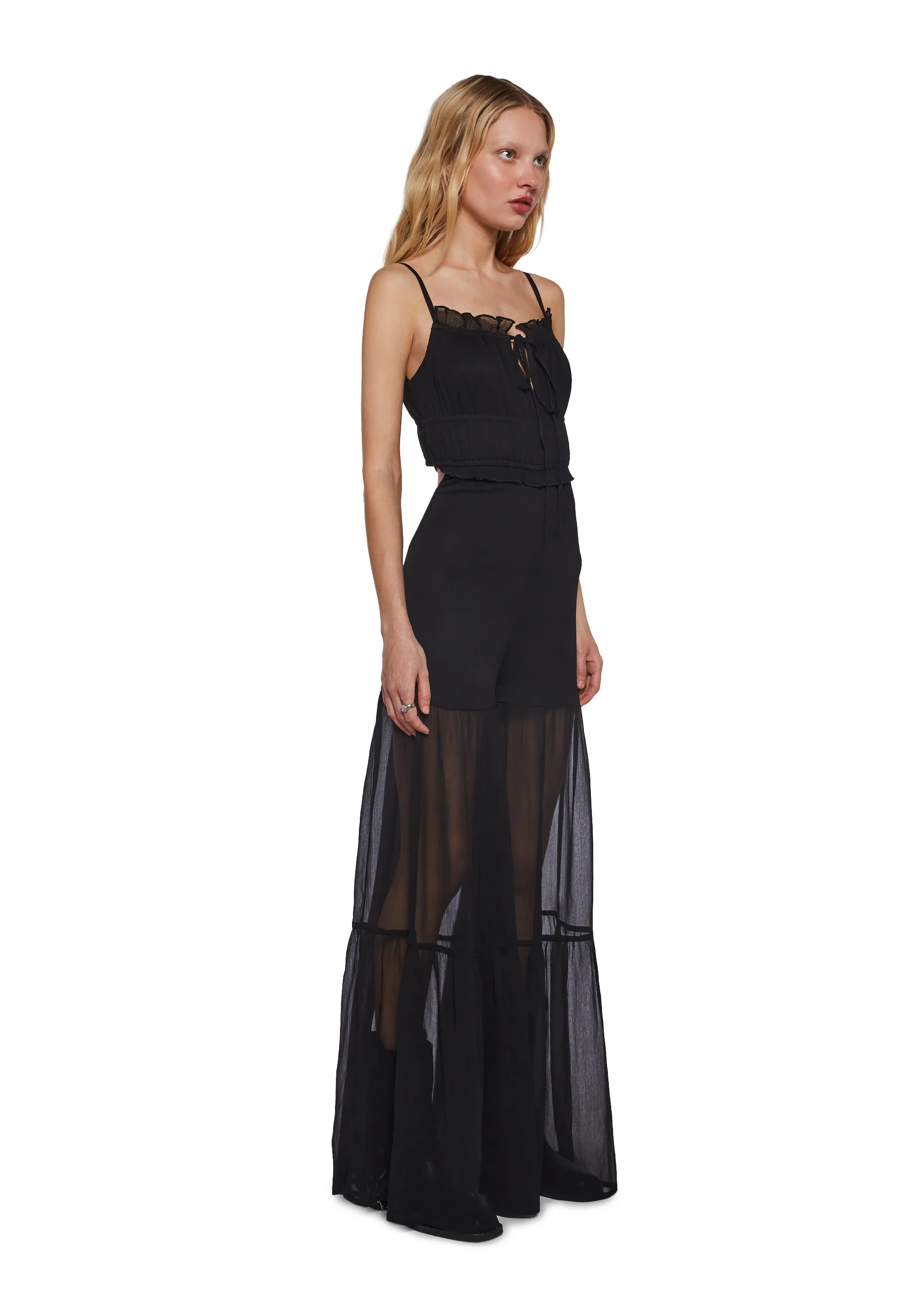 Midnight Show Smocked Jumpsuit - Image 3