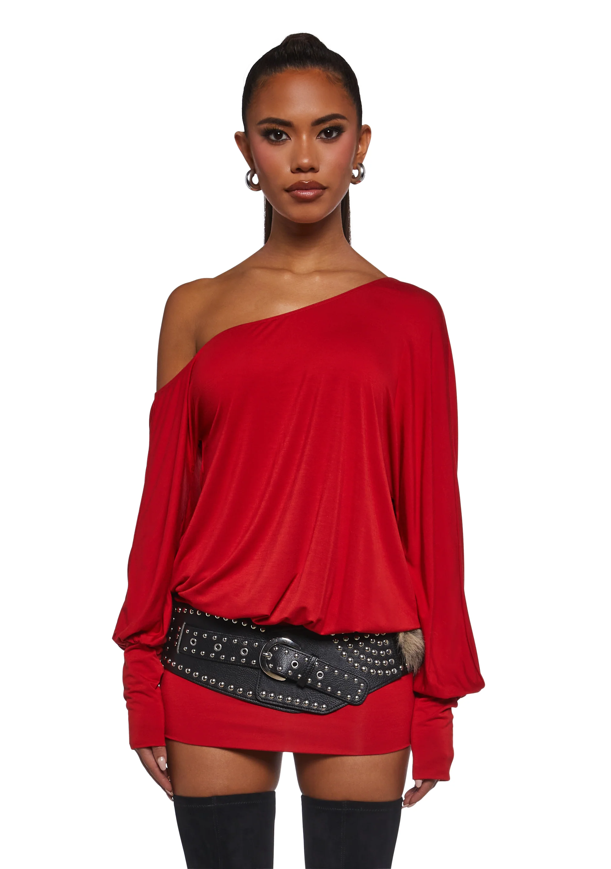 Milana Mini Dress - Red - Image 6
