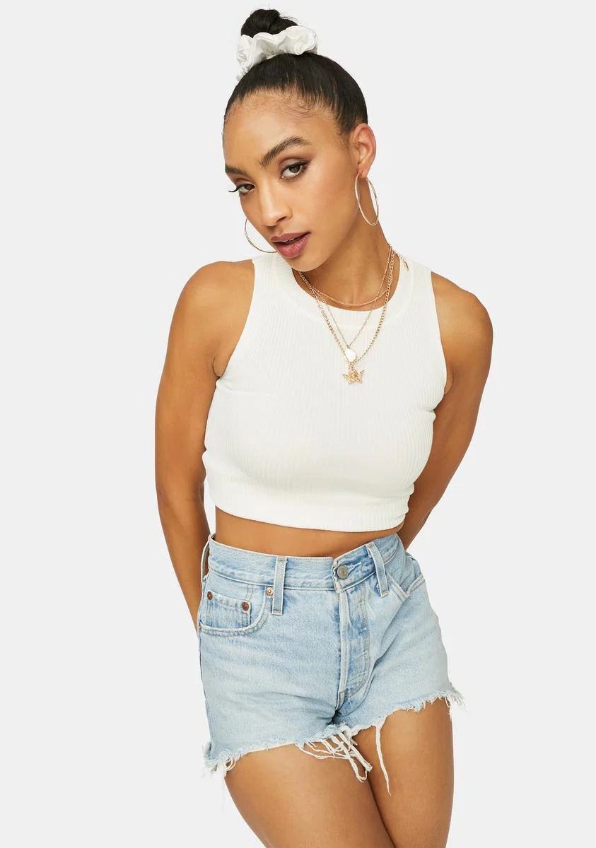 Milky Summer Air Crop Tank Top - Image 2
