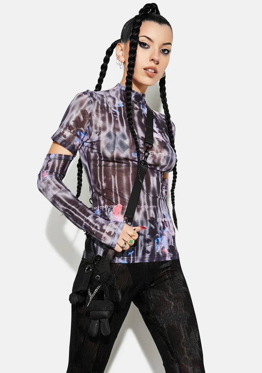 Millennium E-Worm High Neck Mesh Top - Image 2