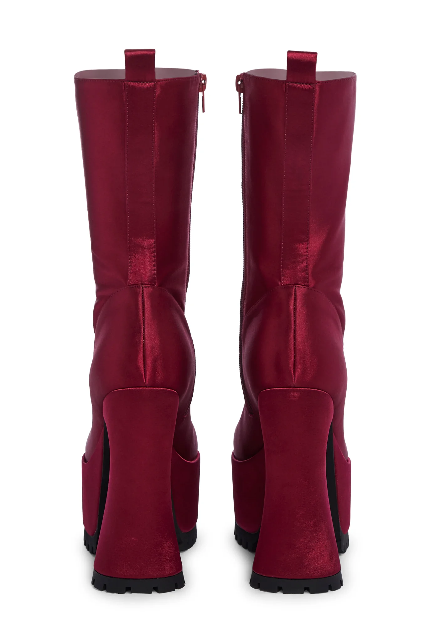 Minimal Effort Platform Boots - Red - Image 4