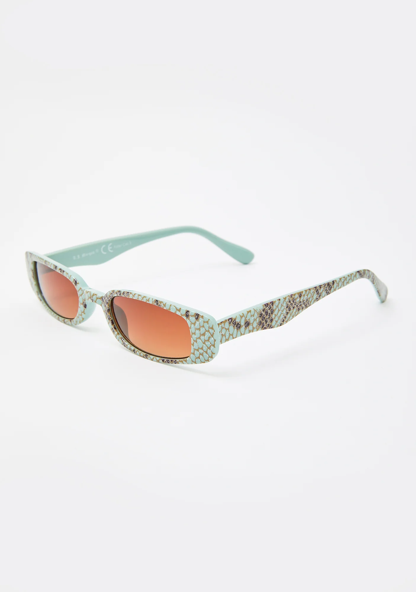 Mint Toxic Vibes Snakeskin Sunglasses - Image 2