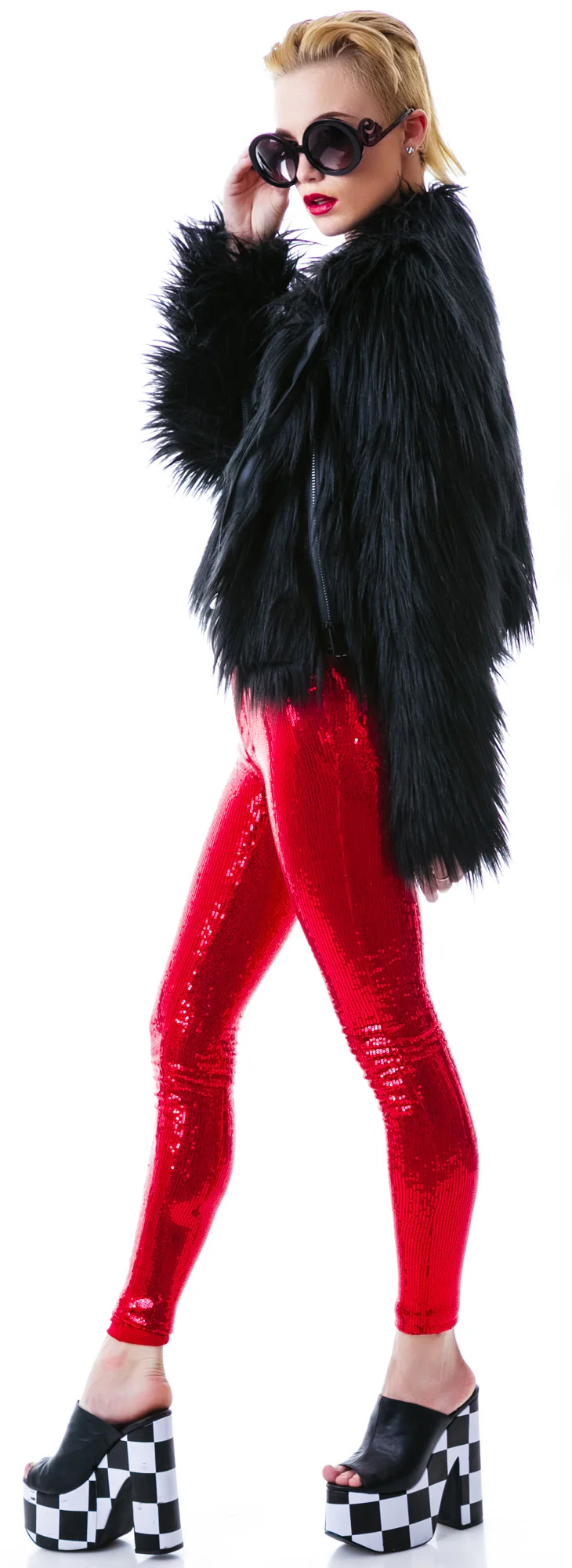 Minx Faux Fur Moto Jacket - Image 9