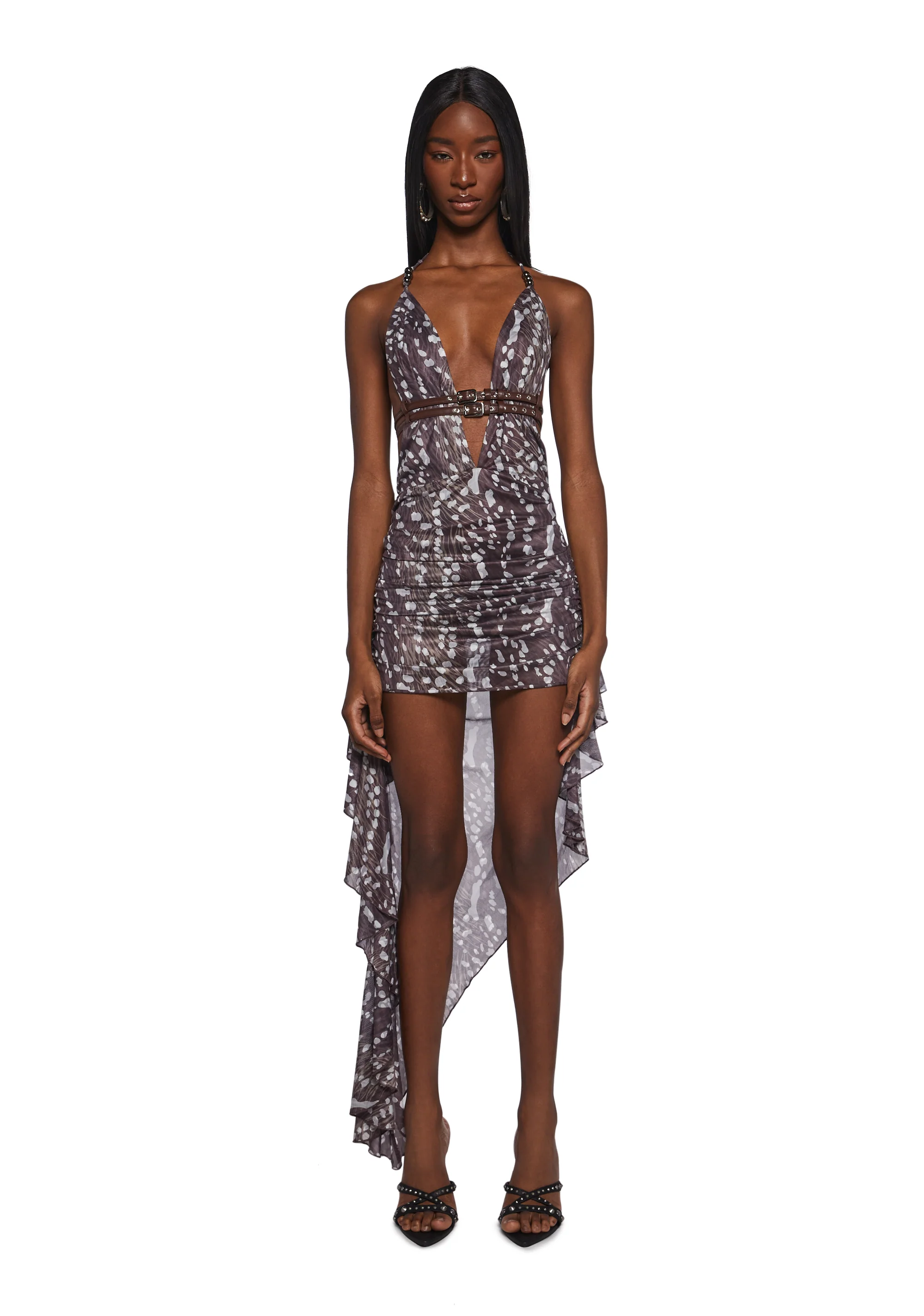 Mirage Beats Asymmetrical Print Dress - Image 5