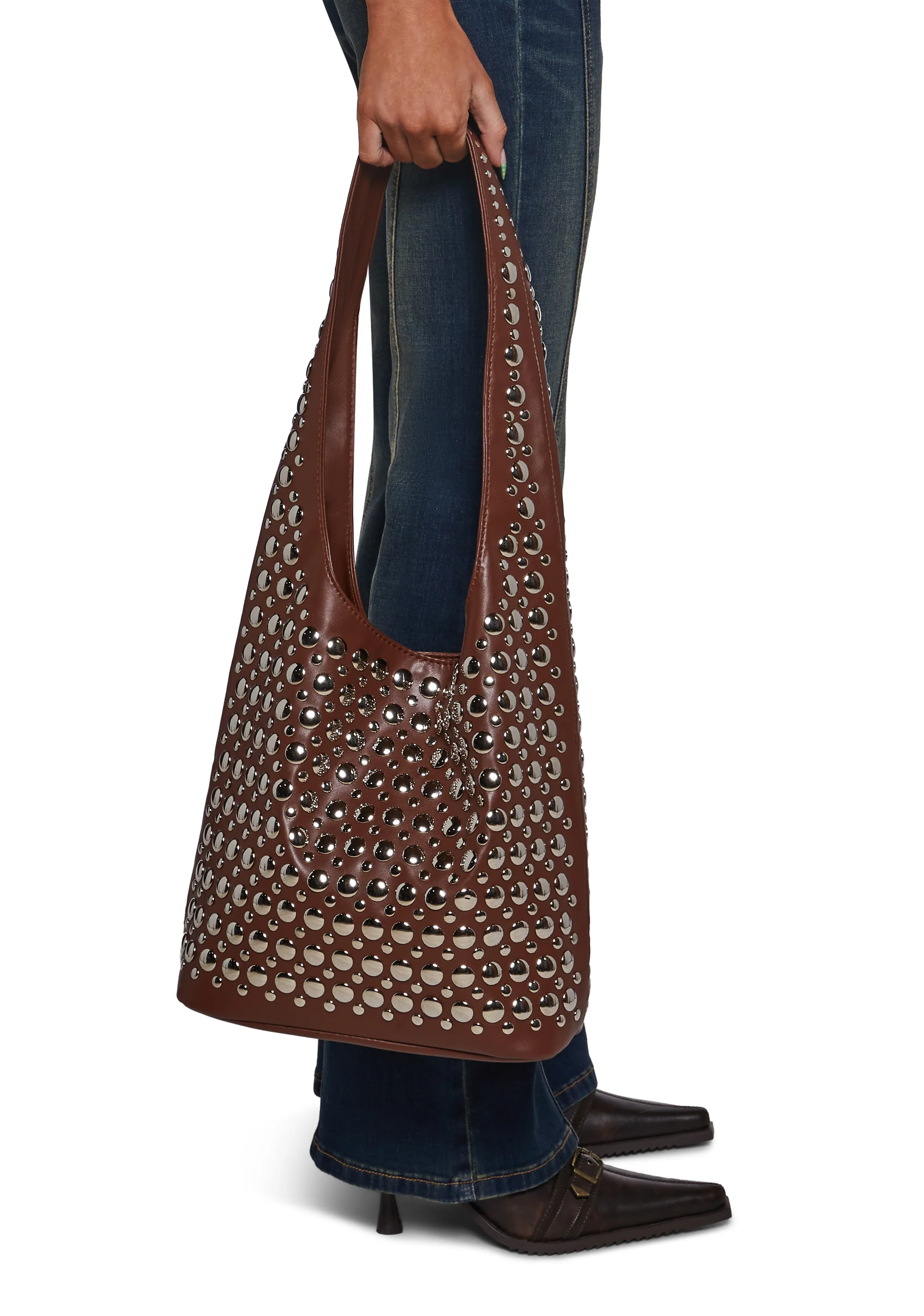 Mirror Images Tote Bag - Brown - Image 5