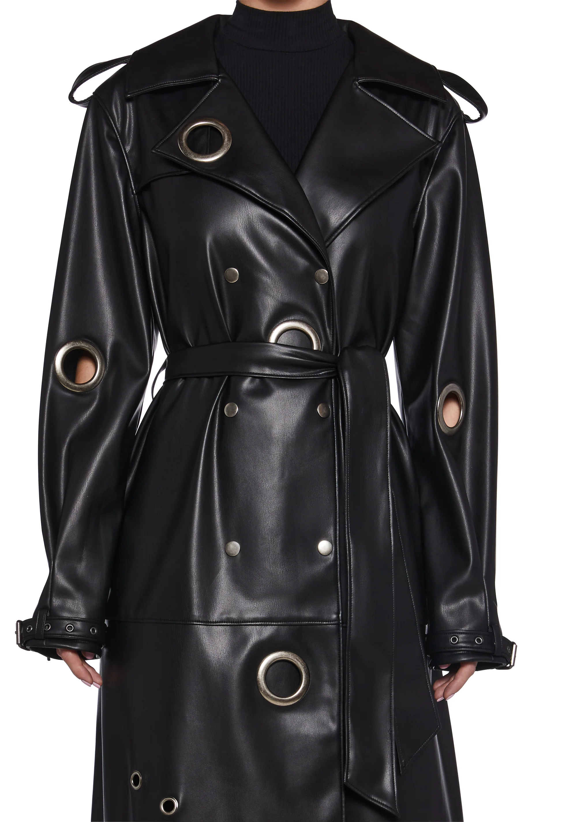 Misbehaving Motto Trench Coat - Image 2