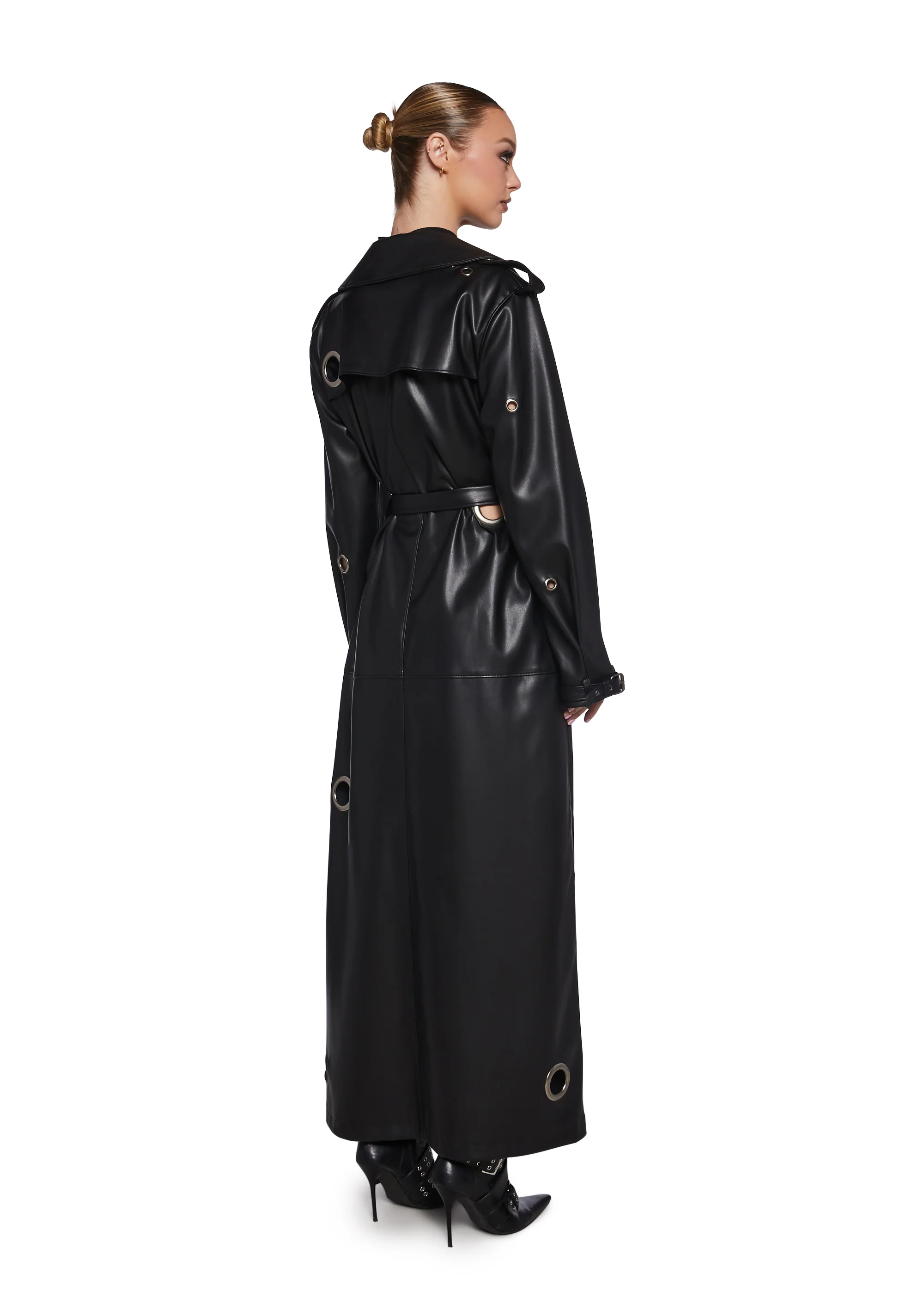 Misbehaving Motto Trench Coat - Image 4