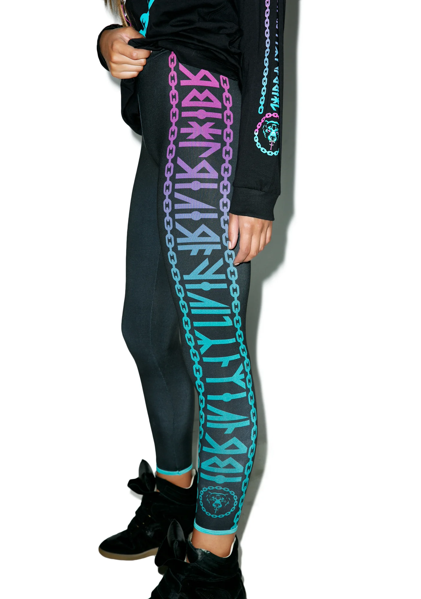Mishka 2.0 Death Adder Chain Leggings - Image 3