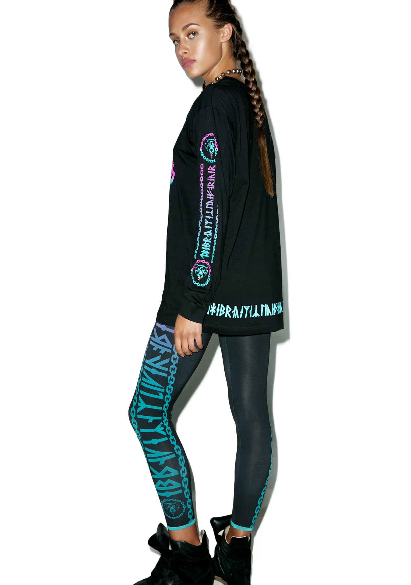 Mishka 2.0 Death Adder Chain Leggings - Image 4