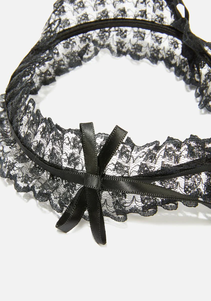 Miss Macabre Lace Headband - Image 2