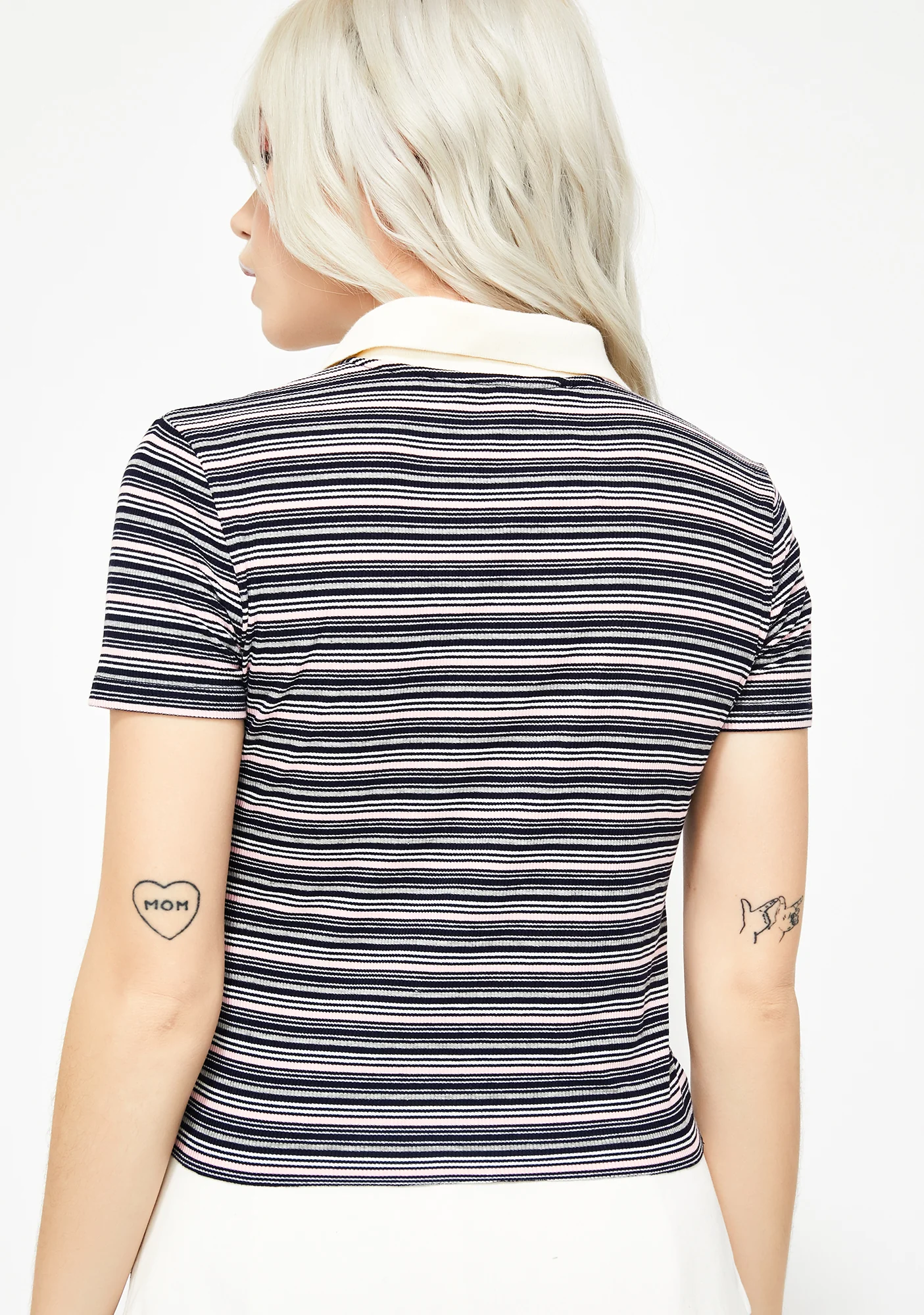 Miss Popular Striped Polo - Image 4