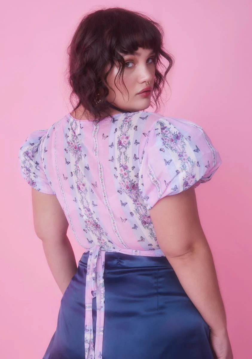 Miss Queen Diaries Wrap Top - Image 4