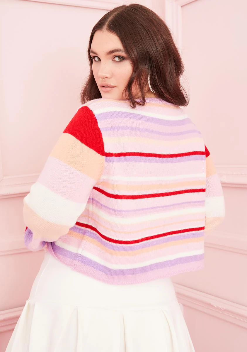 Miss Sadie Hawkins Striped Sweater - Image 4