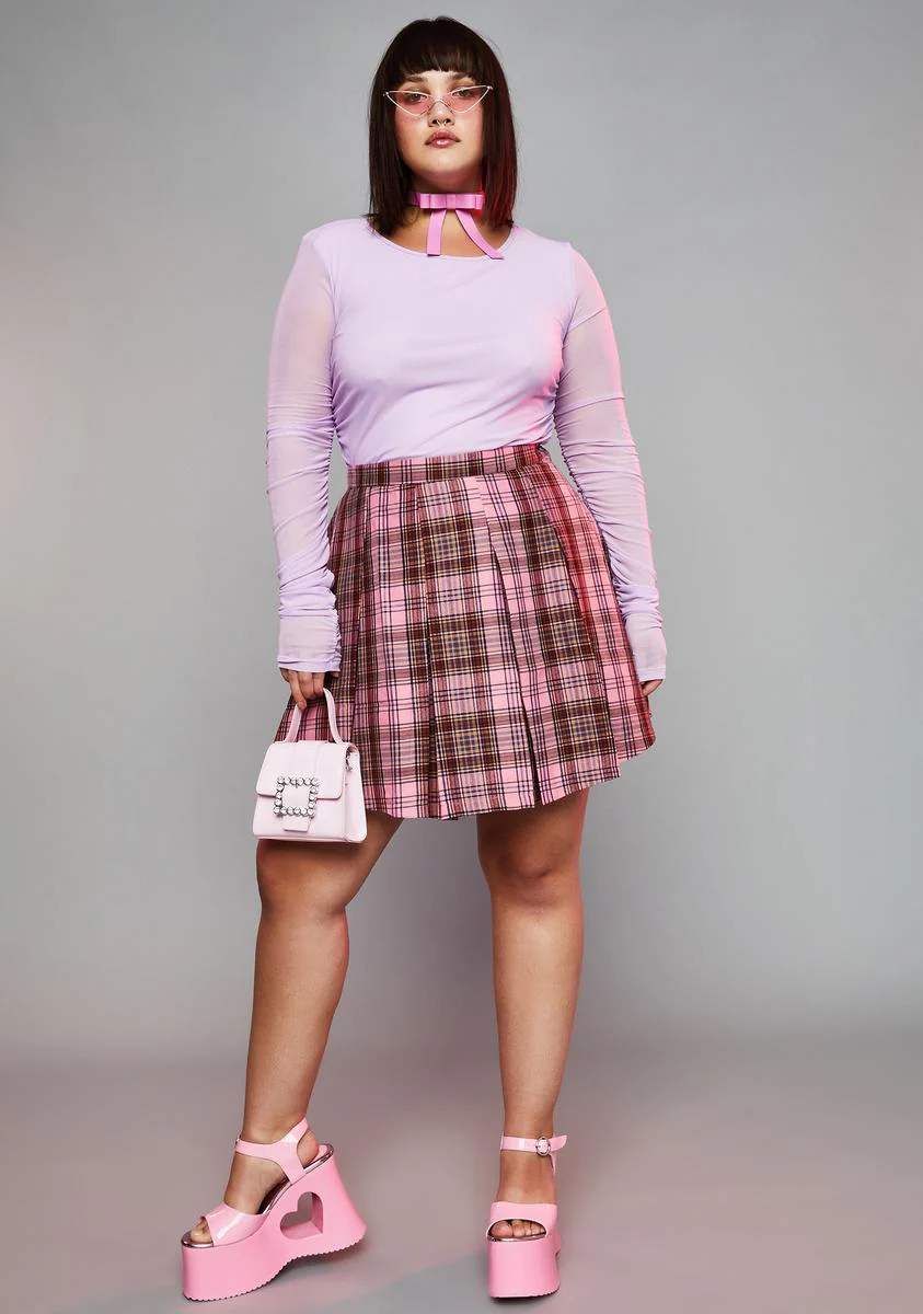 Miss Teacher's Pet Plaid Skirt - Image 3