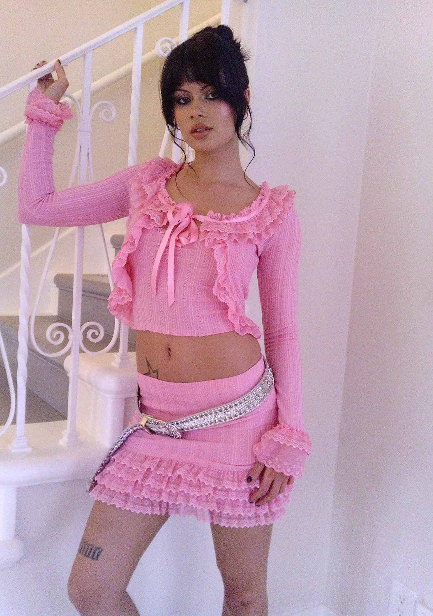Mistletoe Moves Mini Skirt - Pink - Image 6