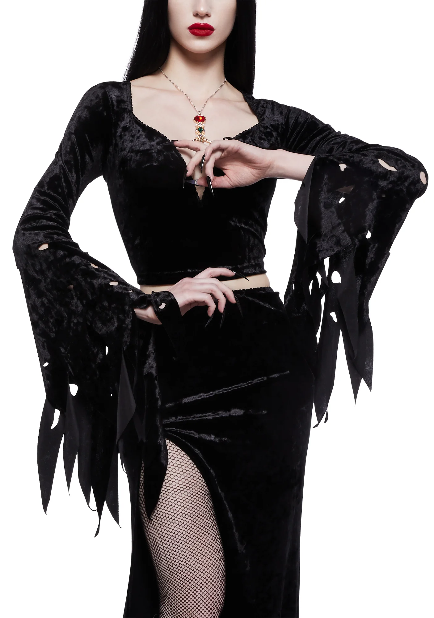 Mistress Of The Dark Long Sleeve Top - Image 5