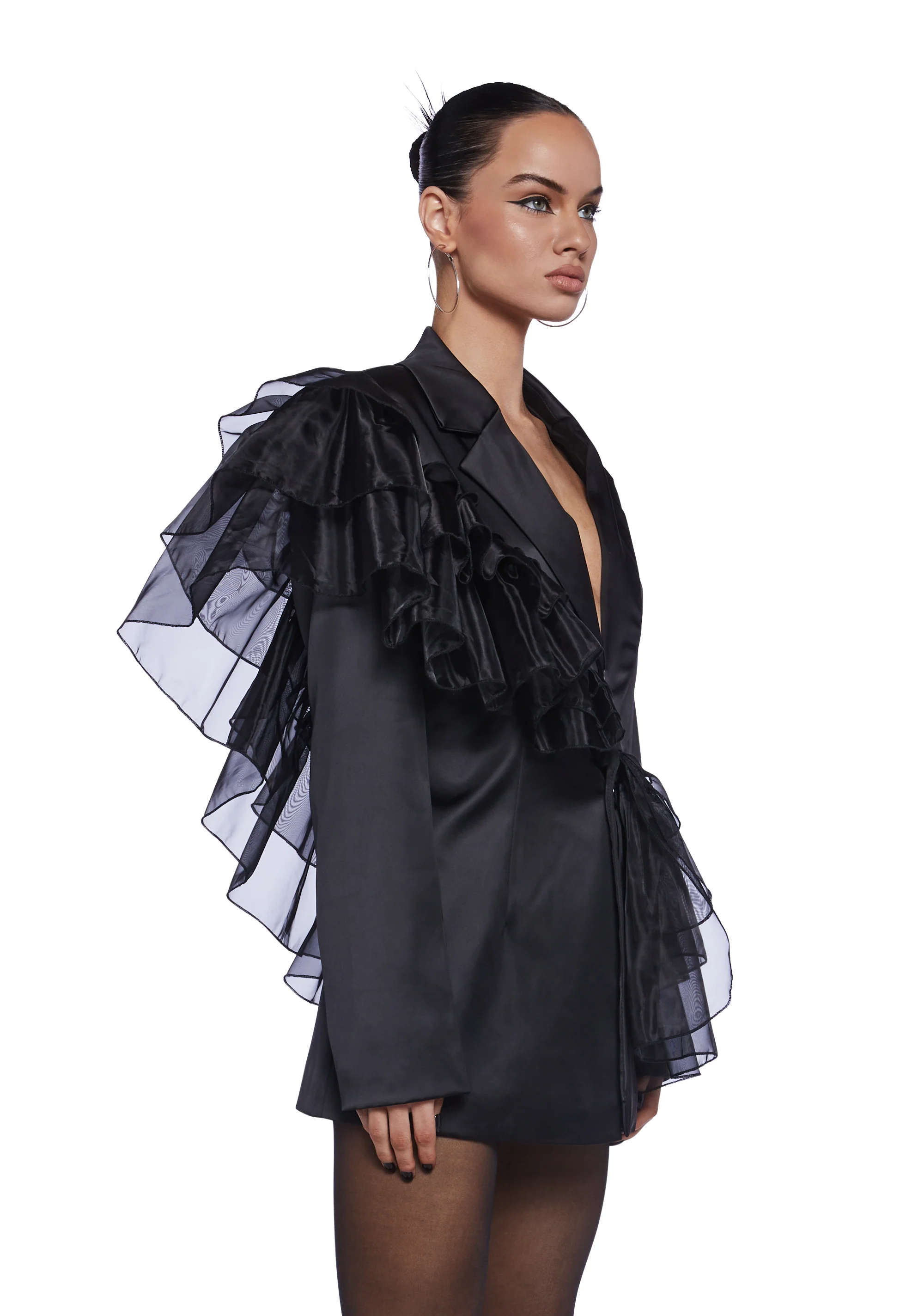 Mistress On Business Ruffled Blazer - Image 5