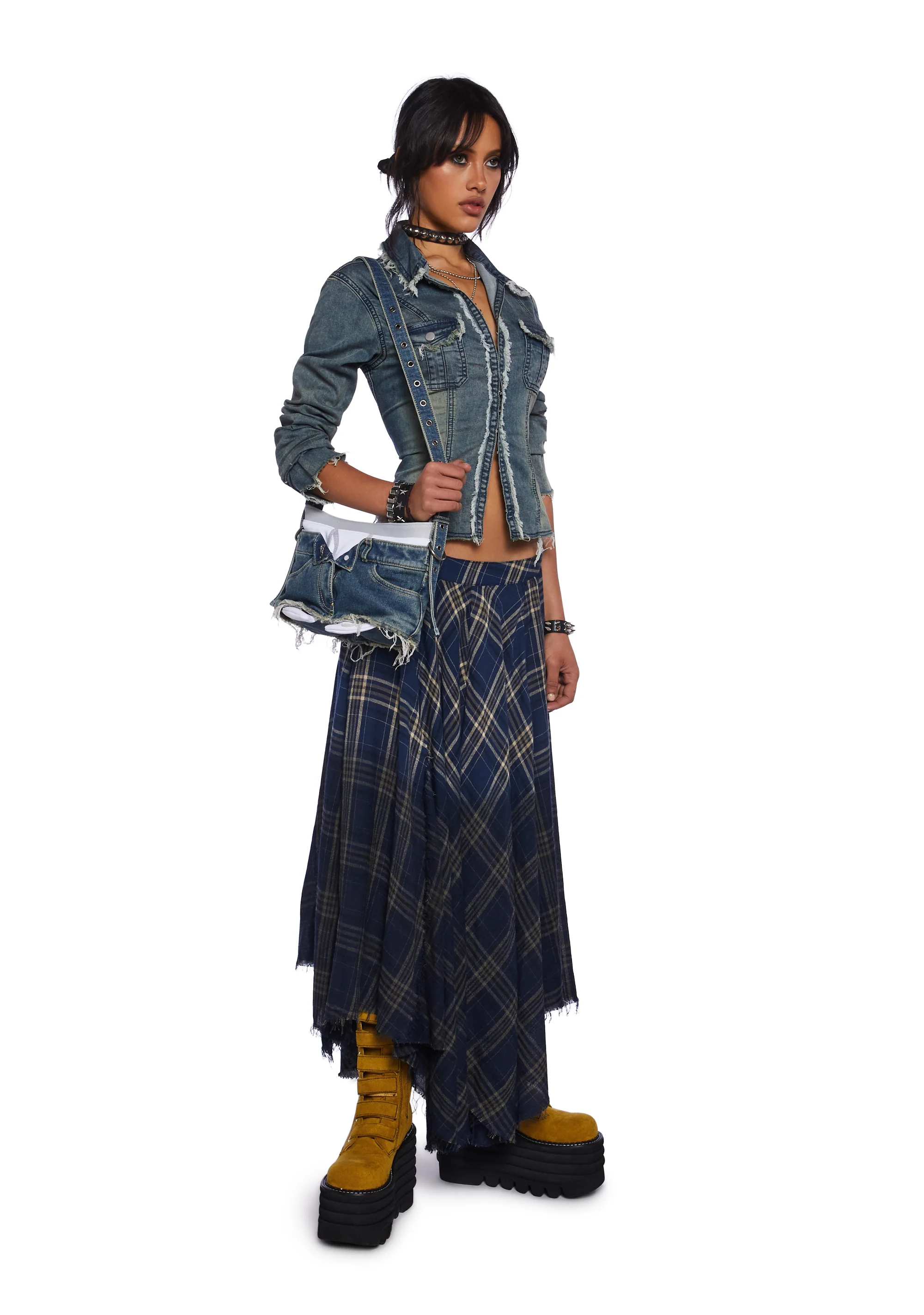Model Approved Maxi Skirt - Blue - Image 2