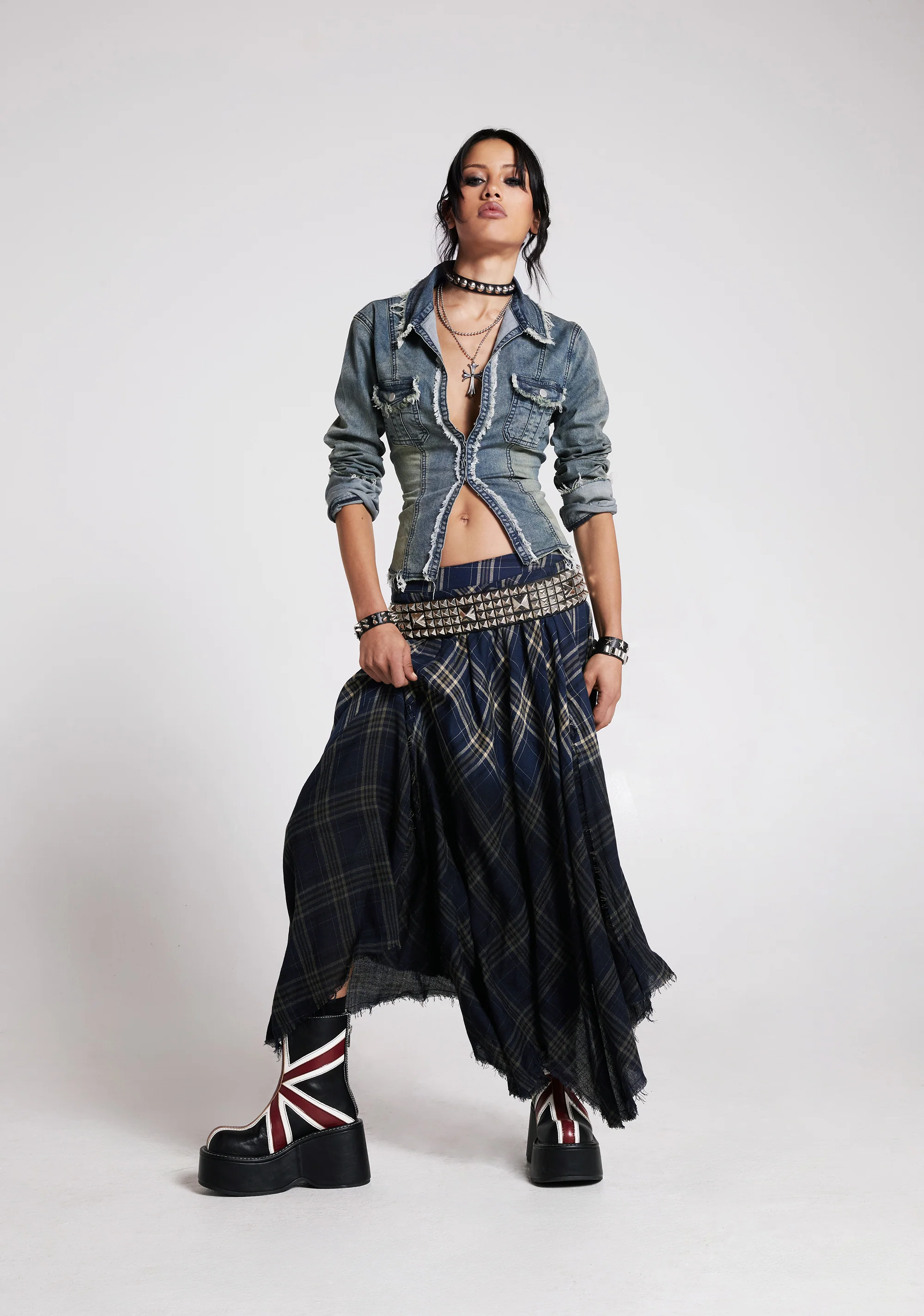 Model Approved Maxi Skirt - Blue - Image 6